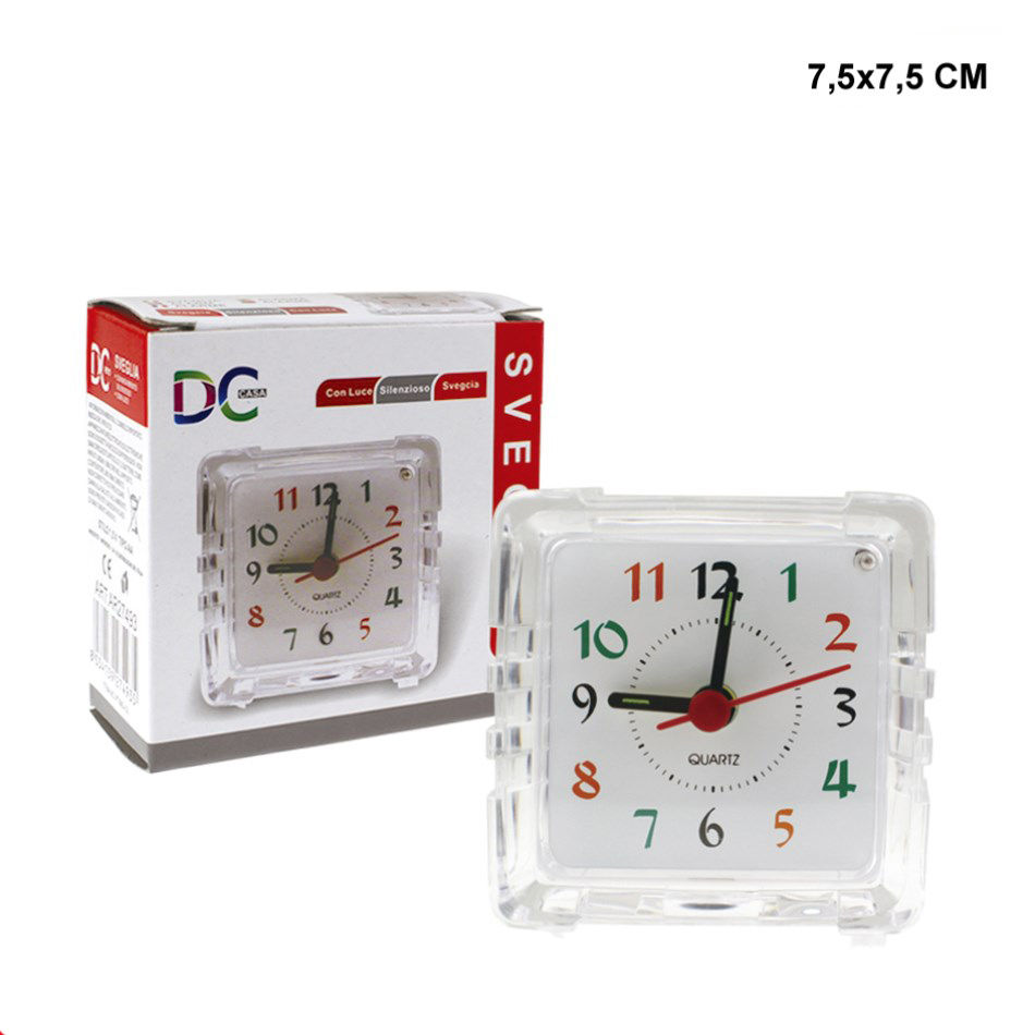 DC CASA SVEGLIA SILENZ. 7,5X7,5CM QUADRATADc