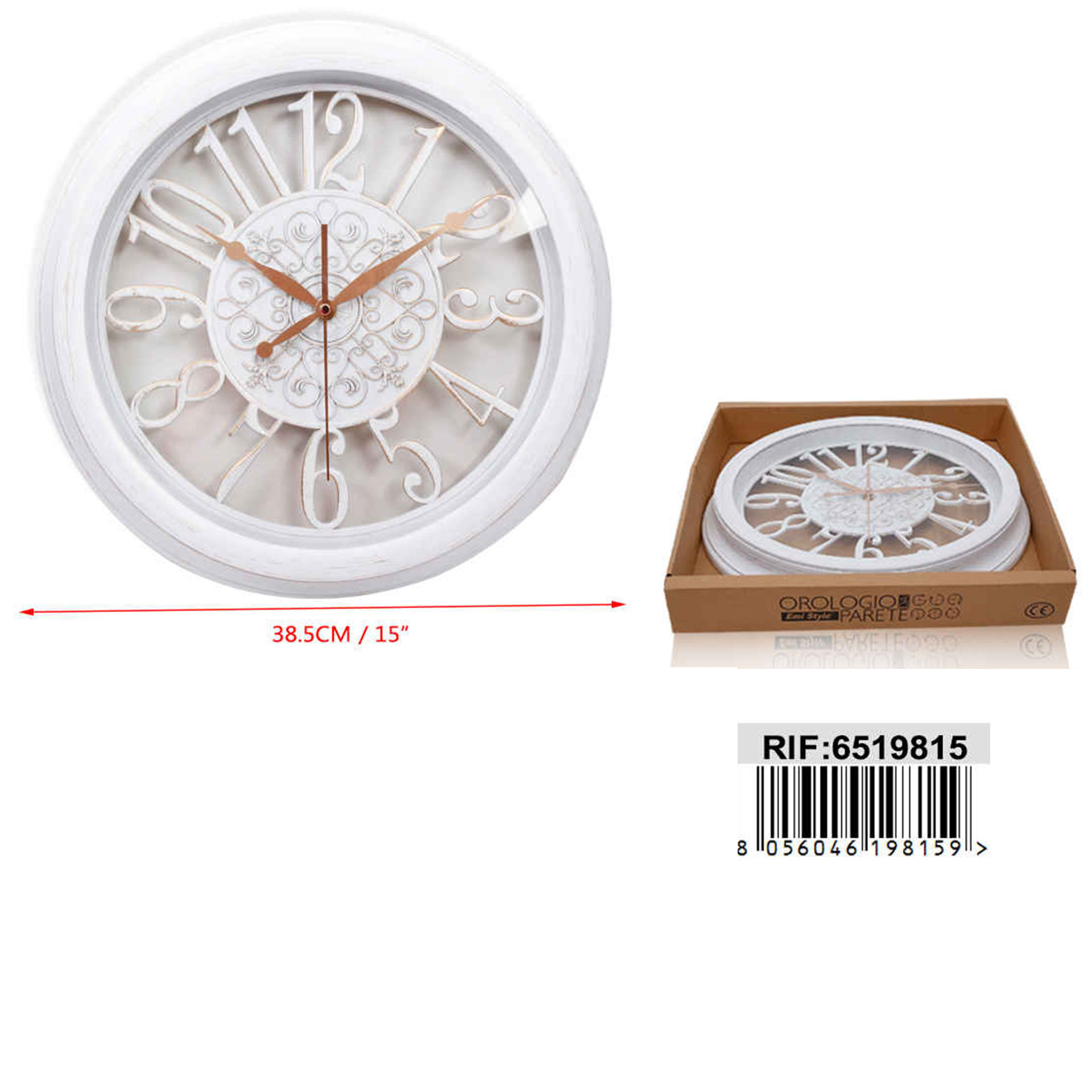 OROLOGIO DA PARETE 38.5CM(15 )Emi Style