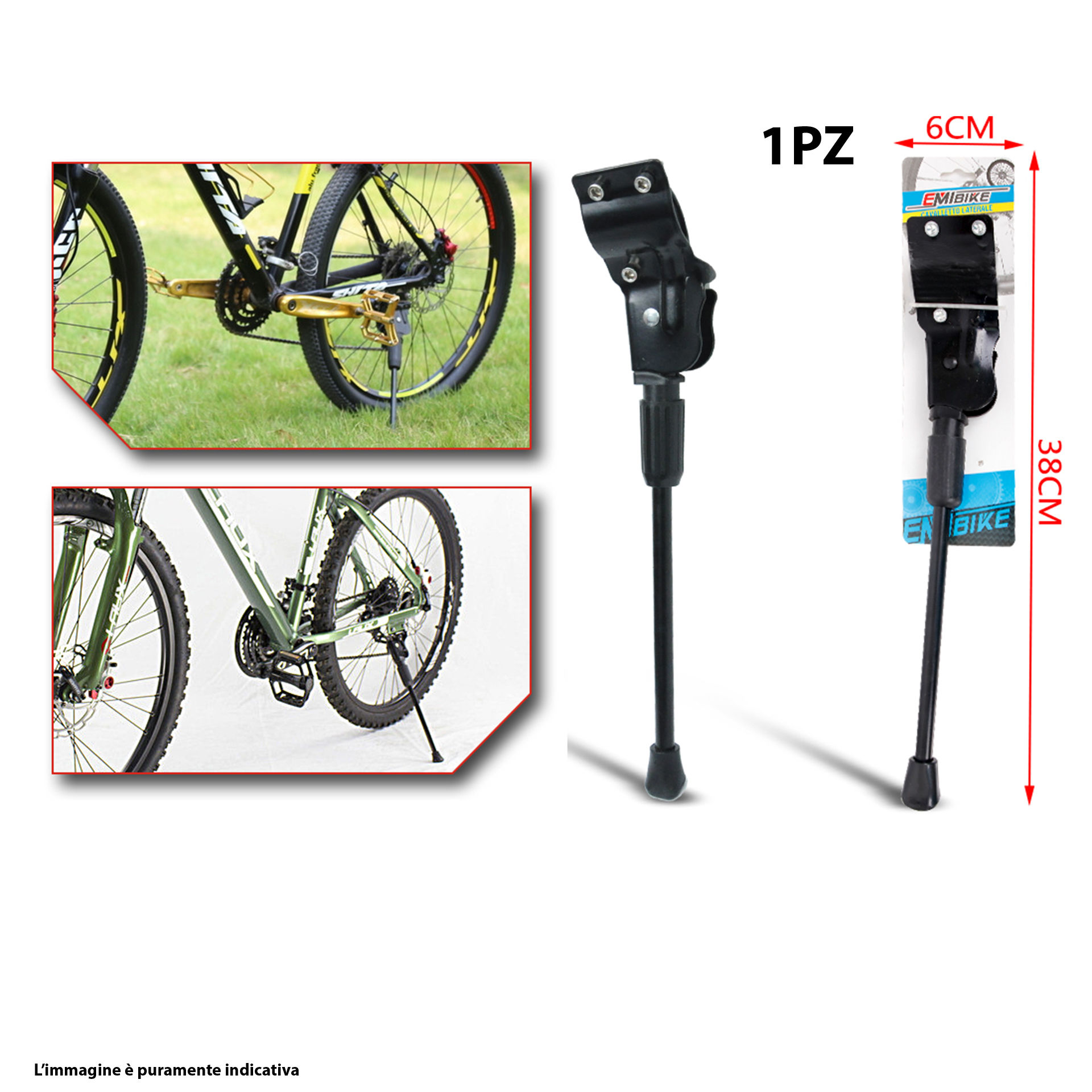 EMI STYLE CAVALLETTO LATERALE BICI 38CMEmi Style