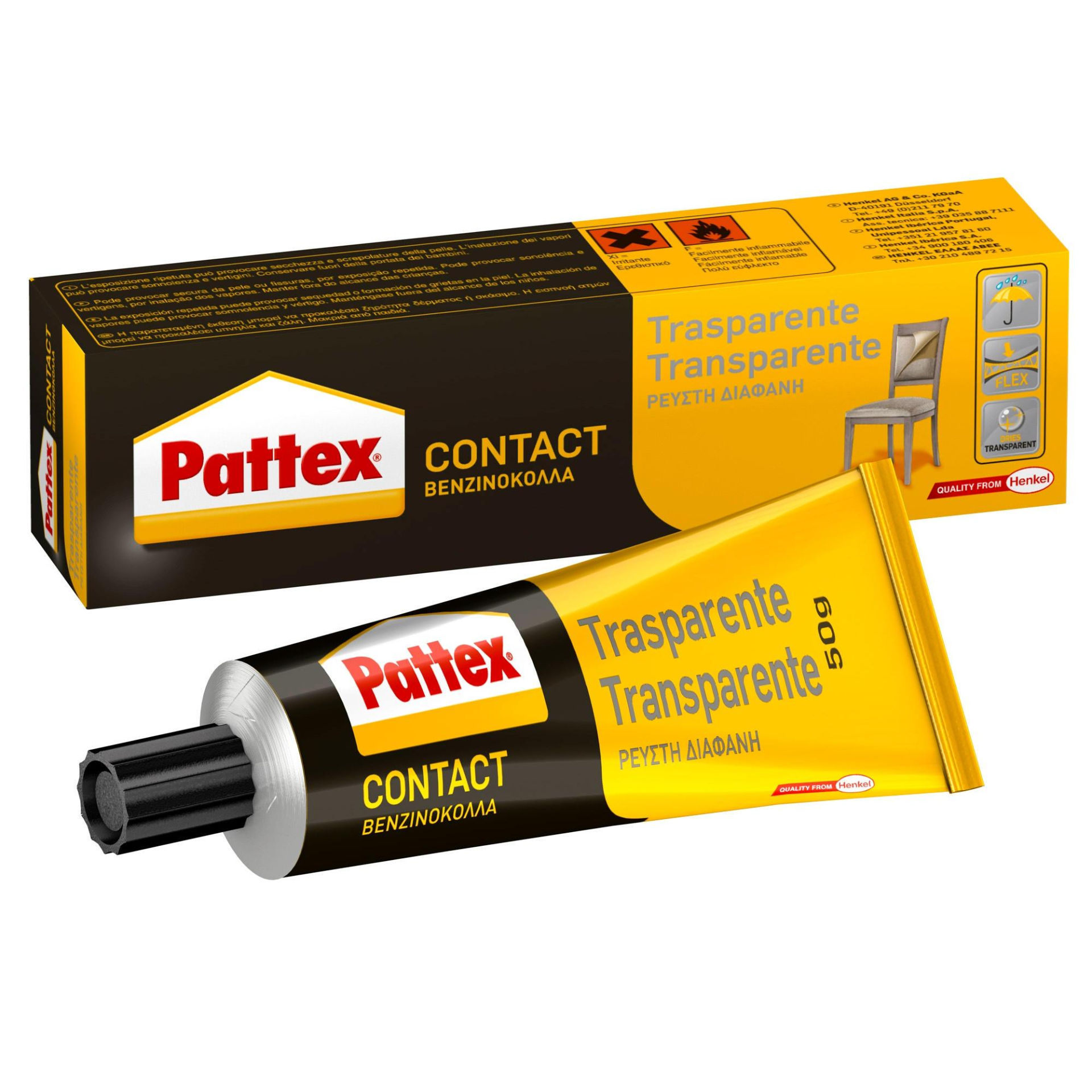 PATTEX CONTACT TRASPARENTE 50 G SCATOLAPattex