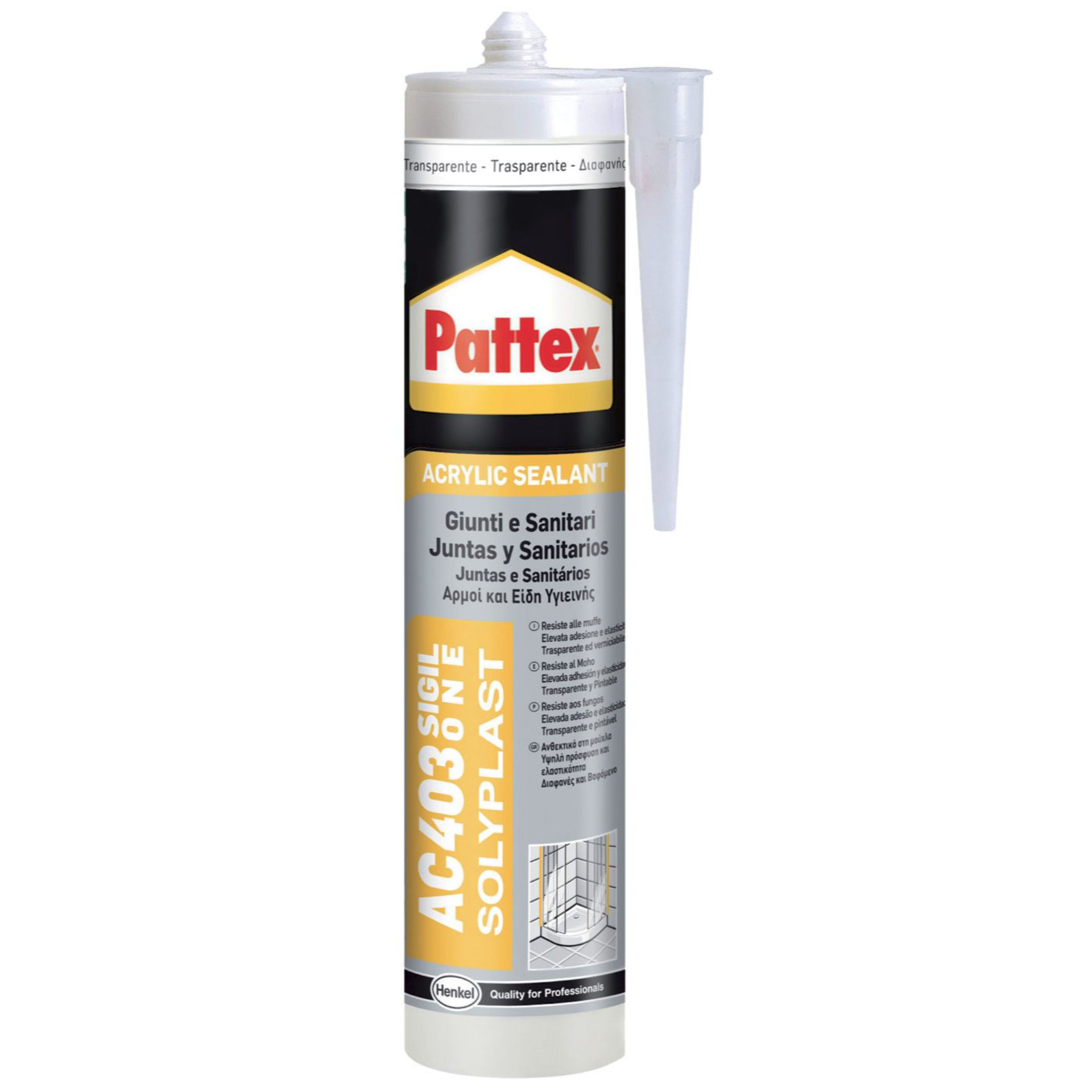 PATTEX SILICONE SANITARI 300MLPattex