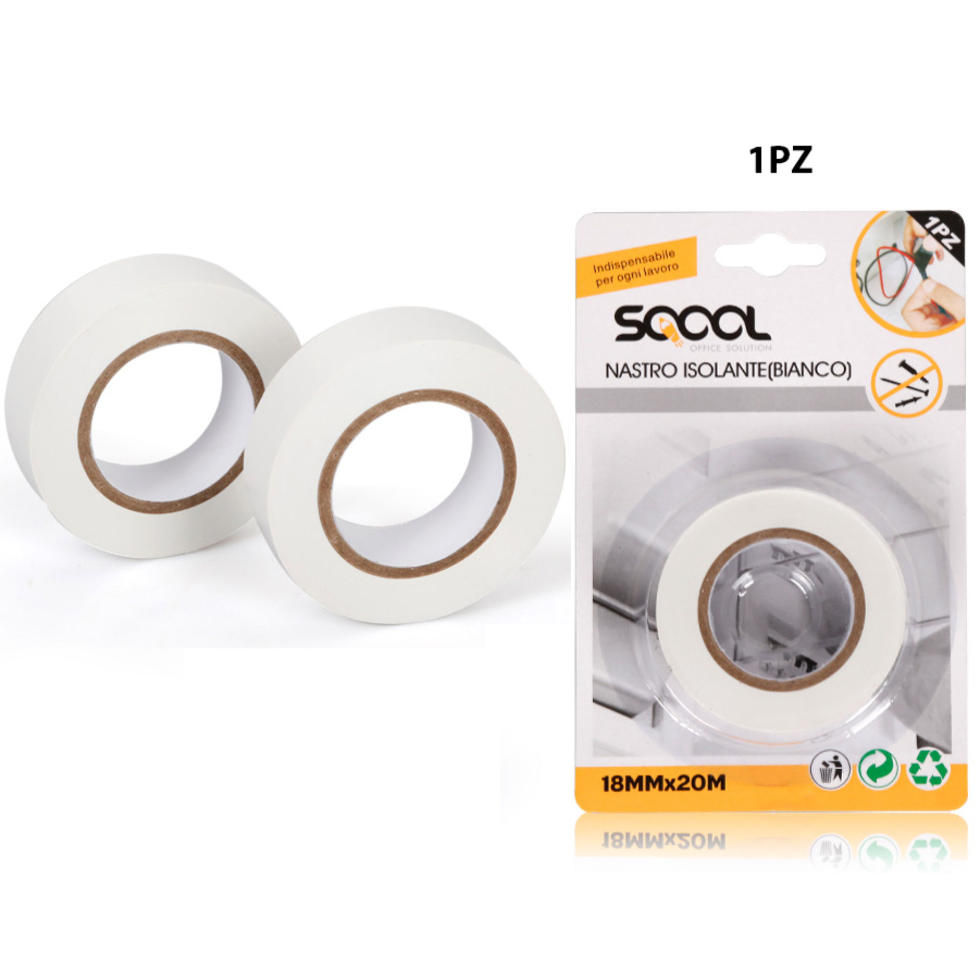 NASTRO ISOLANTE (BIANCO) 18MM*20MEmi Style