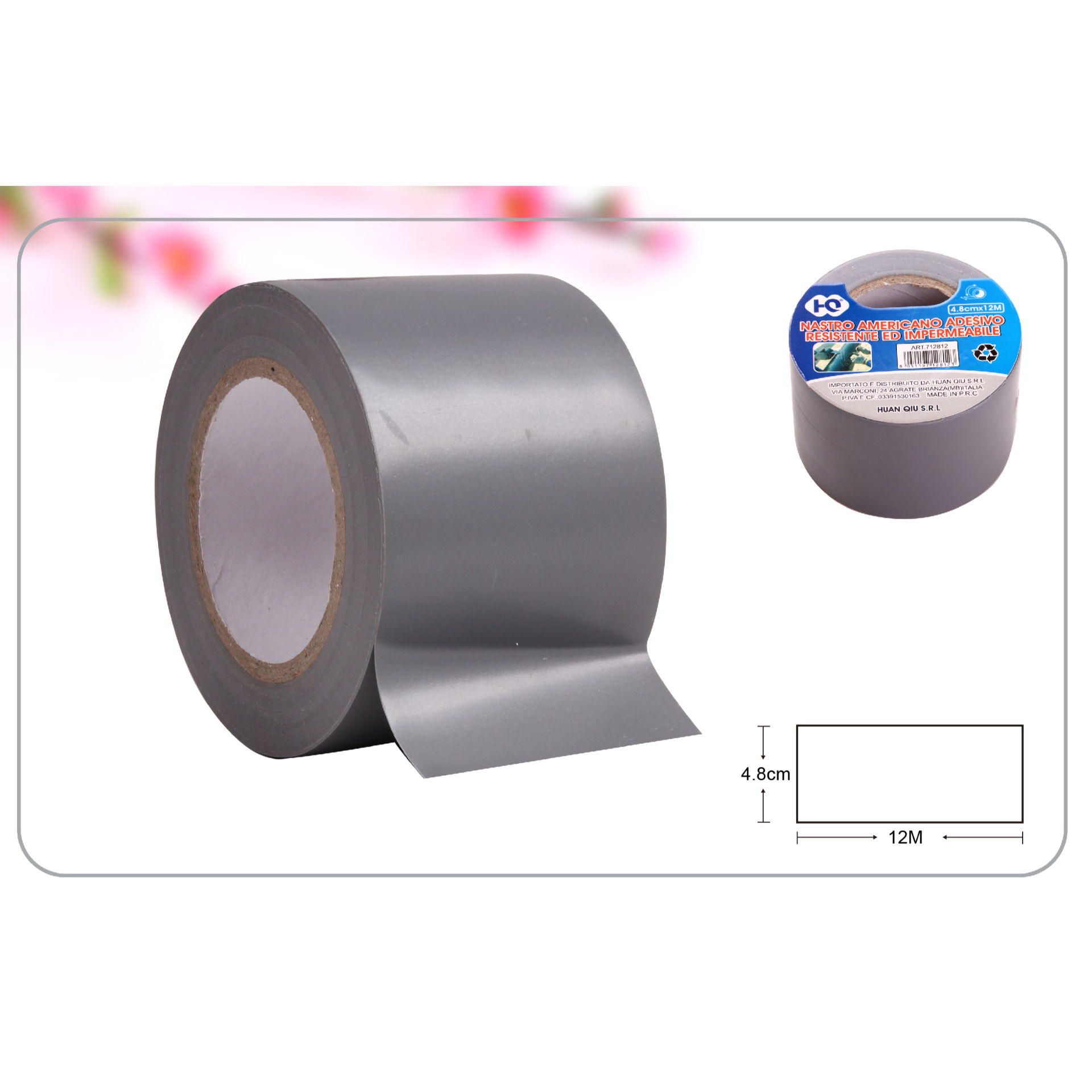 NASTRO AMERICANO ADESIVO RESISTENTE ED IMPERMEABILHQ