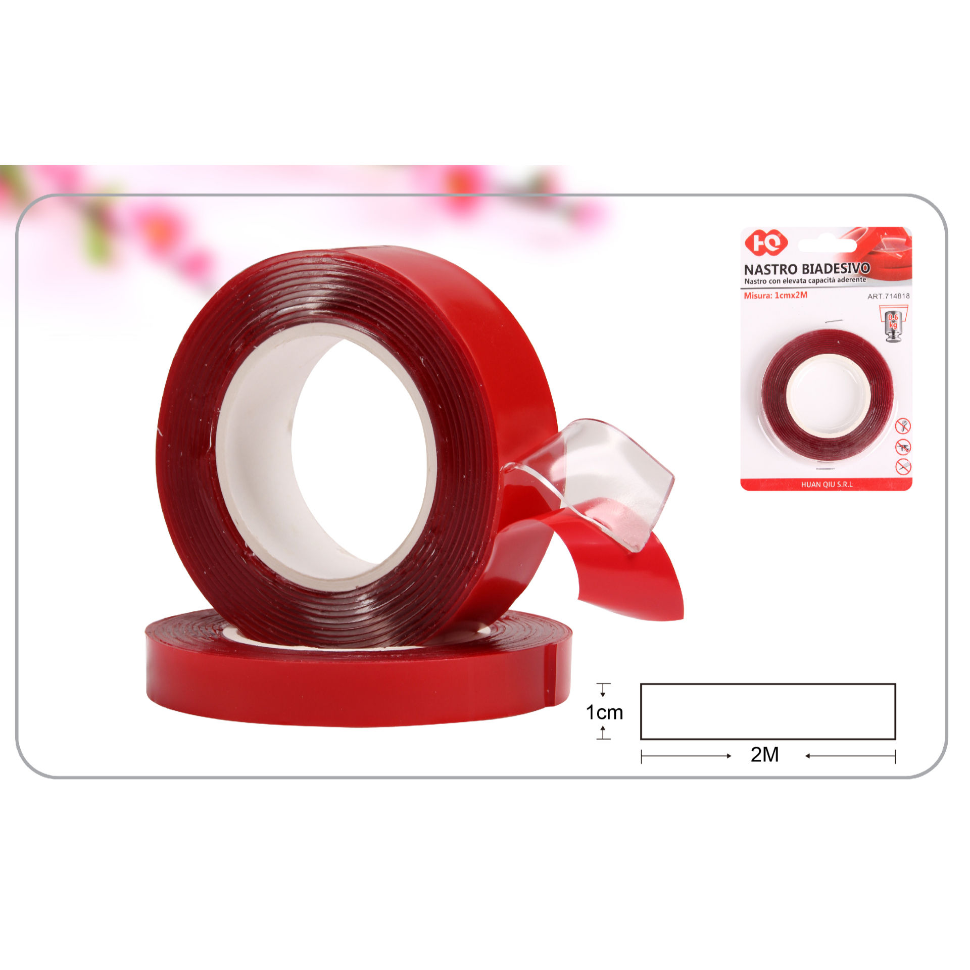 NASTRO BIADESIVO 1CM*2MHQ