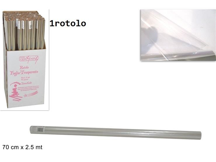 ROTOLO FOGLIO TRASPARENTE 30MY 70CMX2.5MT (JL04)(YDue Esse