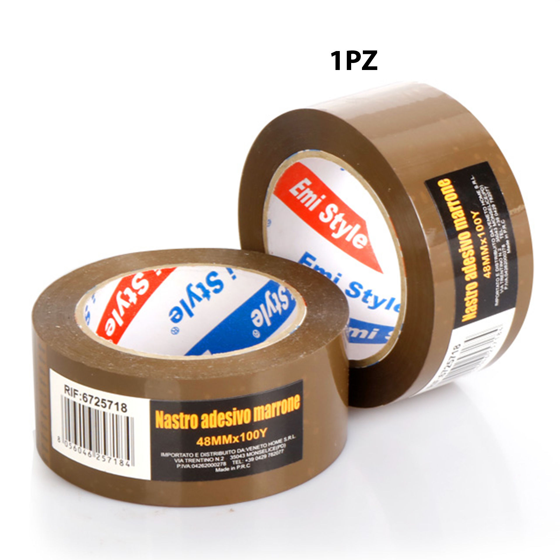NASTRO ADESIVO MARRONE 48MM*100Y 6703621Emi Style