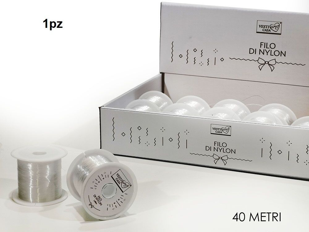 ROTOLO FILO NYLON 40MT TRASP. IN DISPHappy Casa