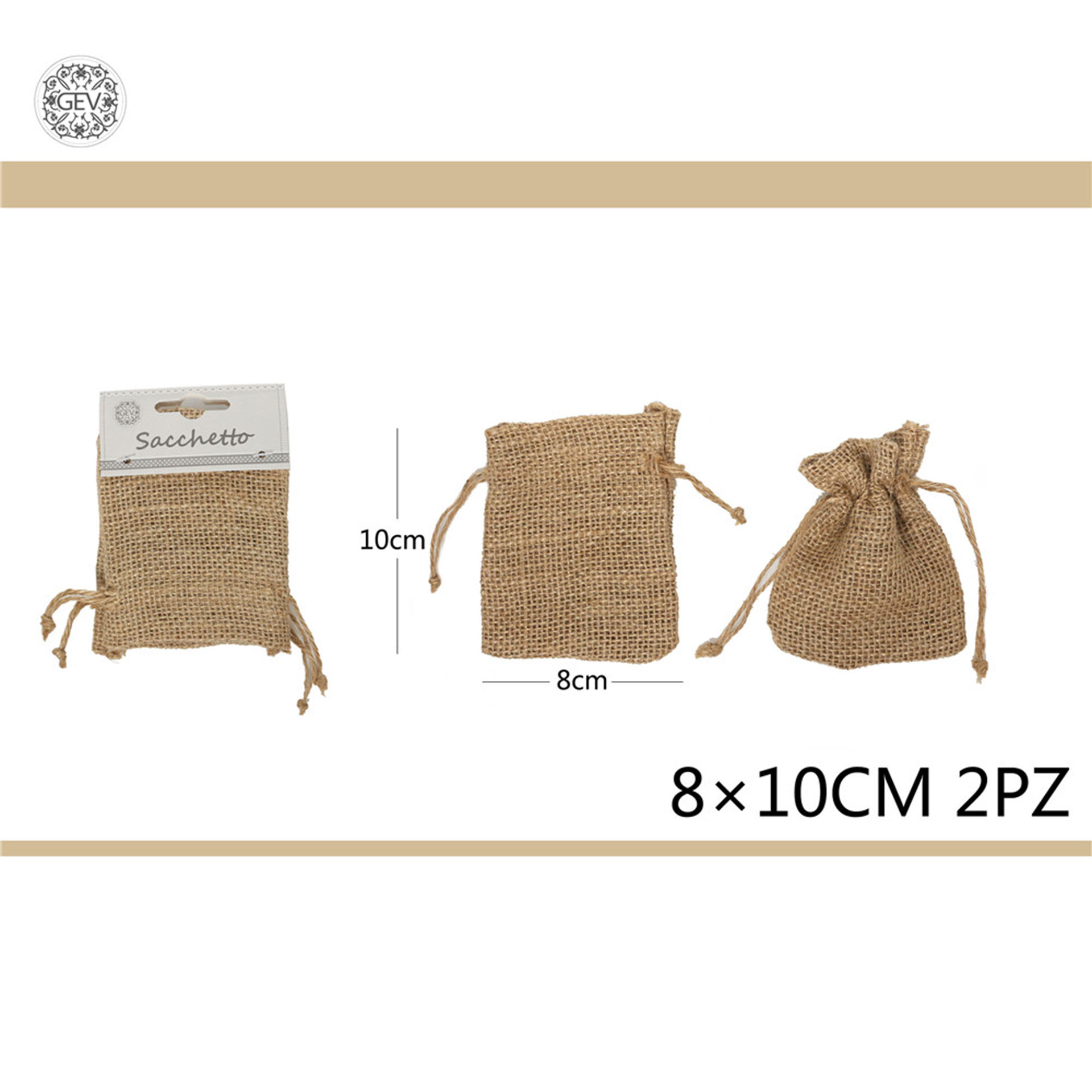 SACCHETTO LINO 8*10 2PCSGev