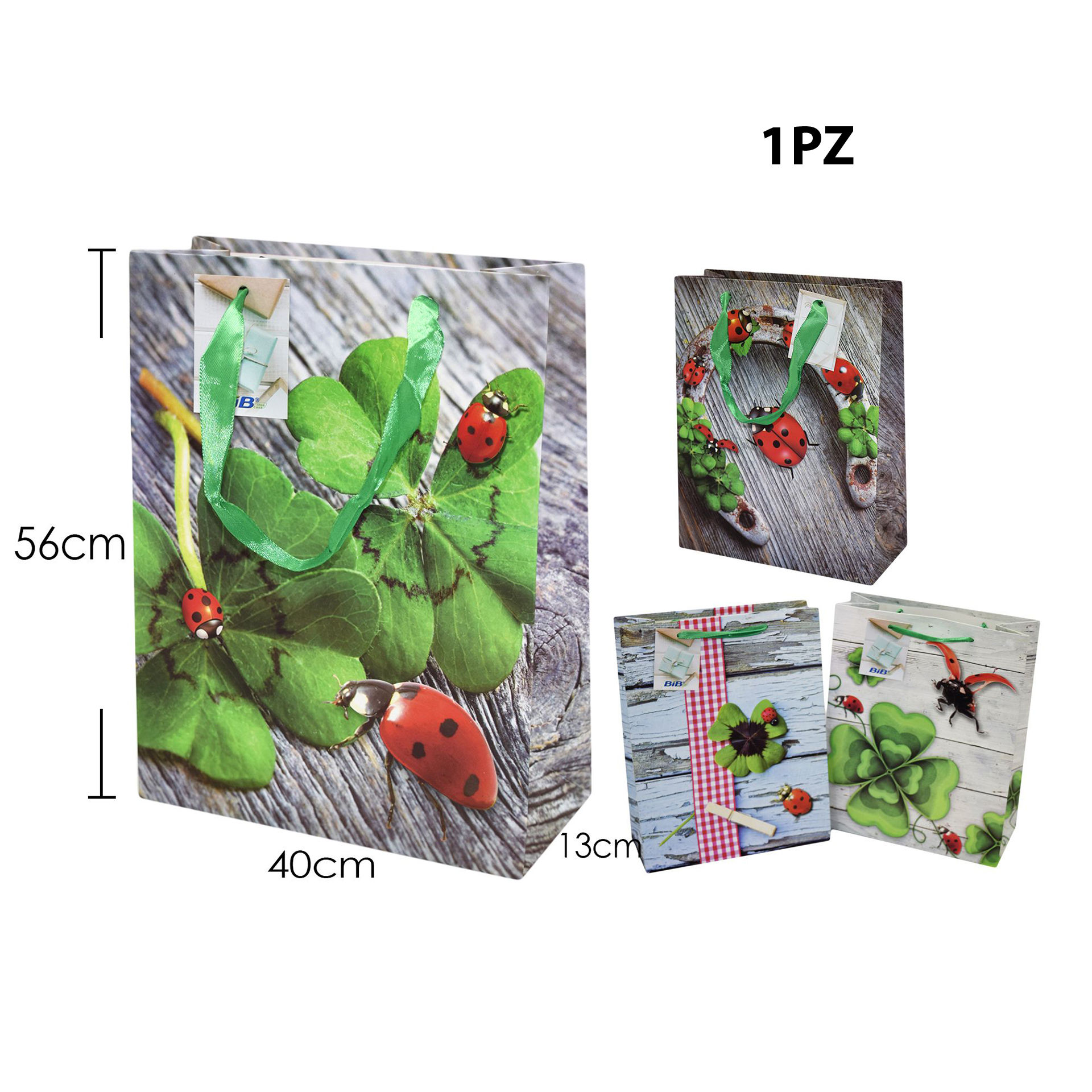 SHOPPER BAG QUADRIFOGLIO 40X56X13CBib