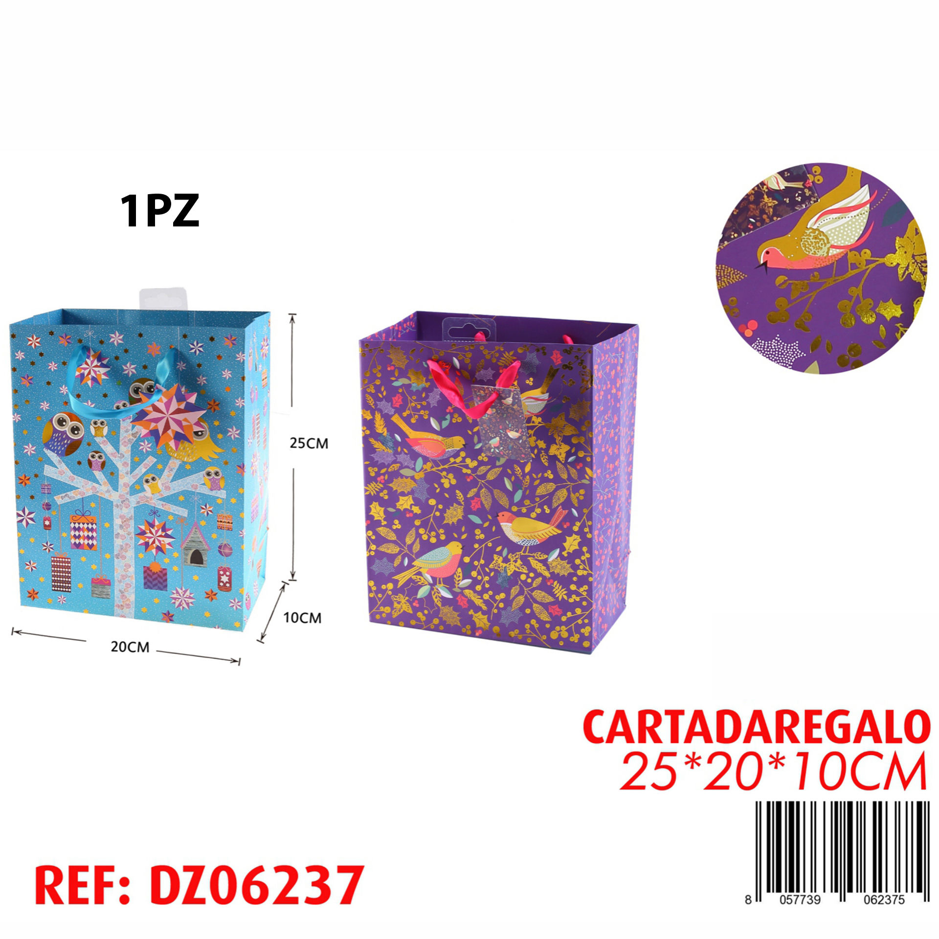 SACCHETTO DA REGALO 25*20*10CMDz