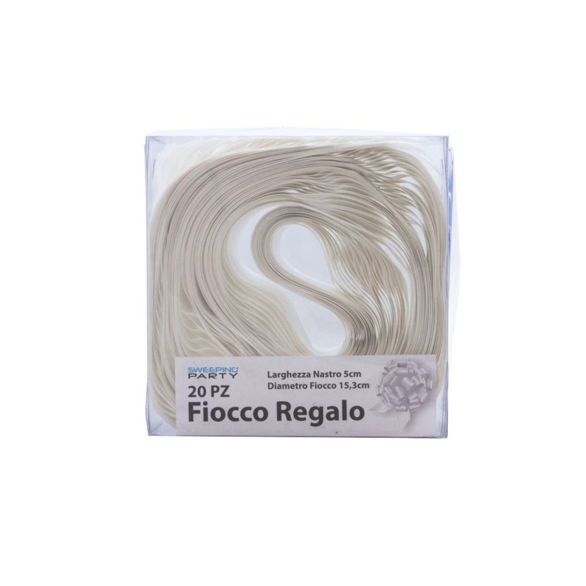 COCCARDA 20PZ 2CM X 15.3CM BIANCASweeping Party