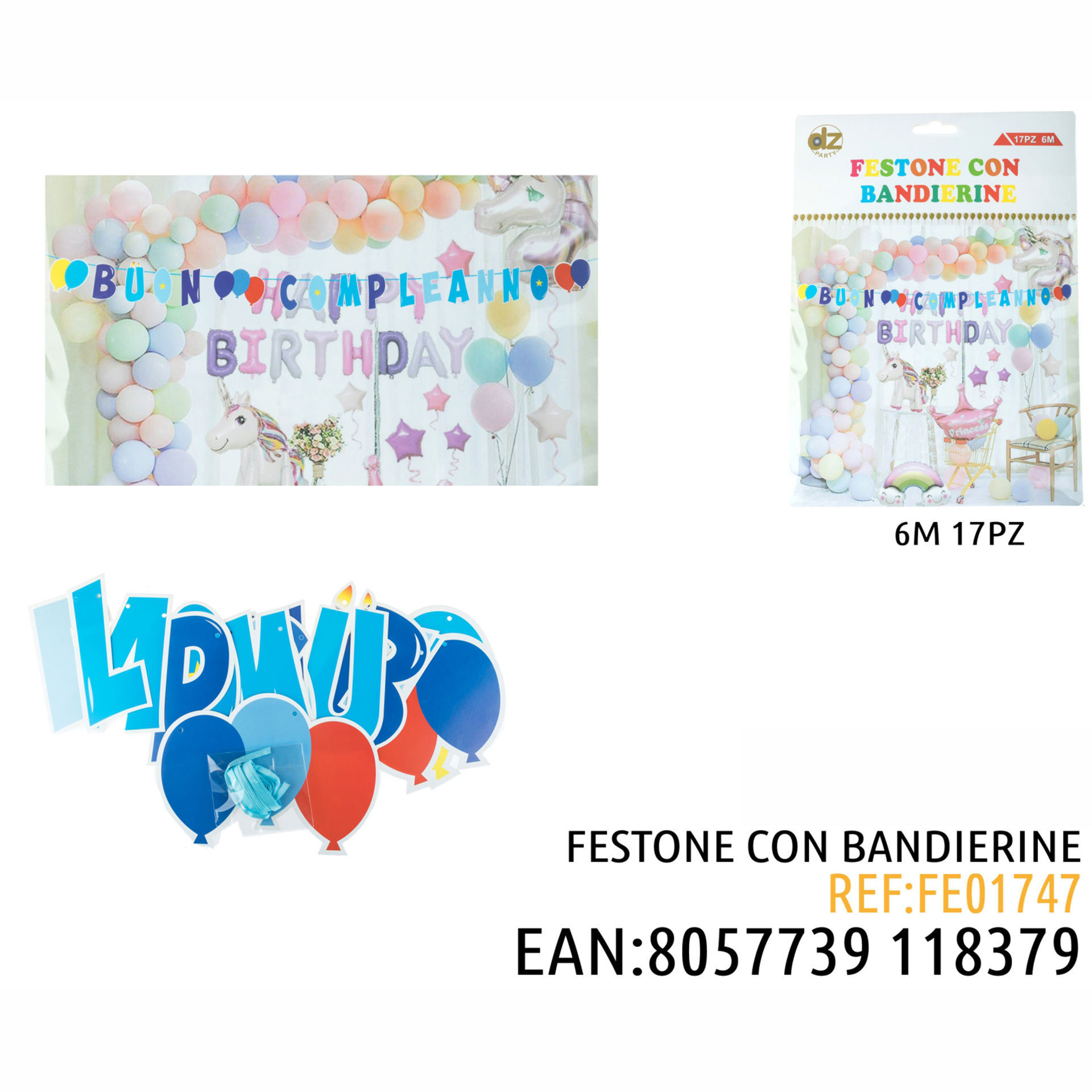 FESTONE BUON COMPLEANNODz