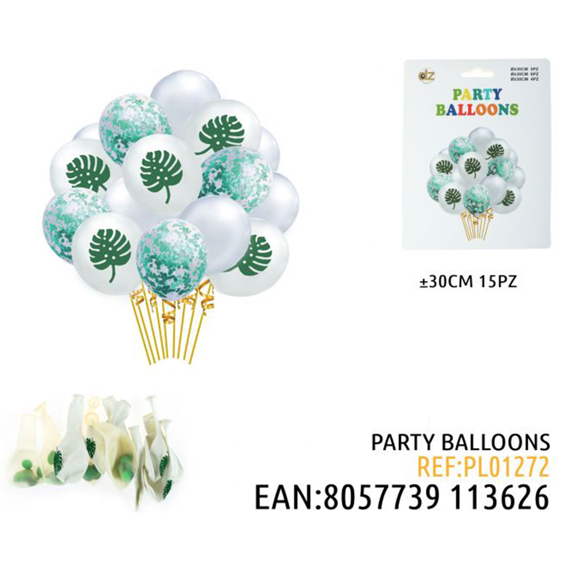 PARTY BALLOONS 30CM 15PZDz
