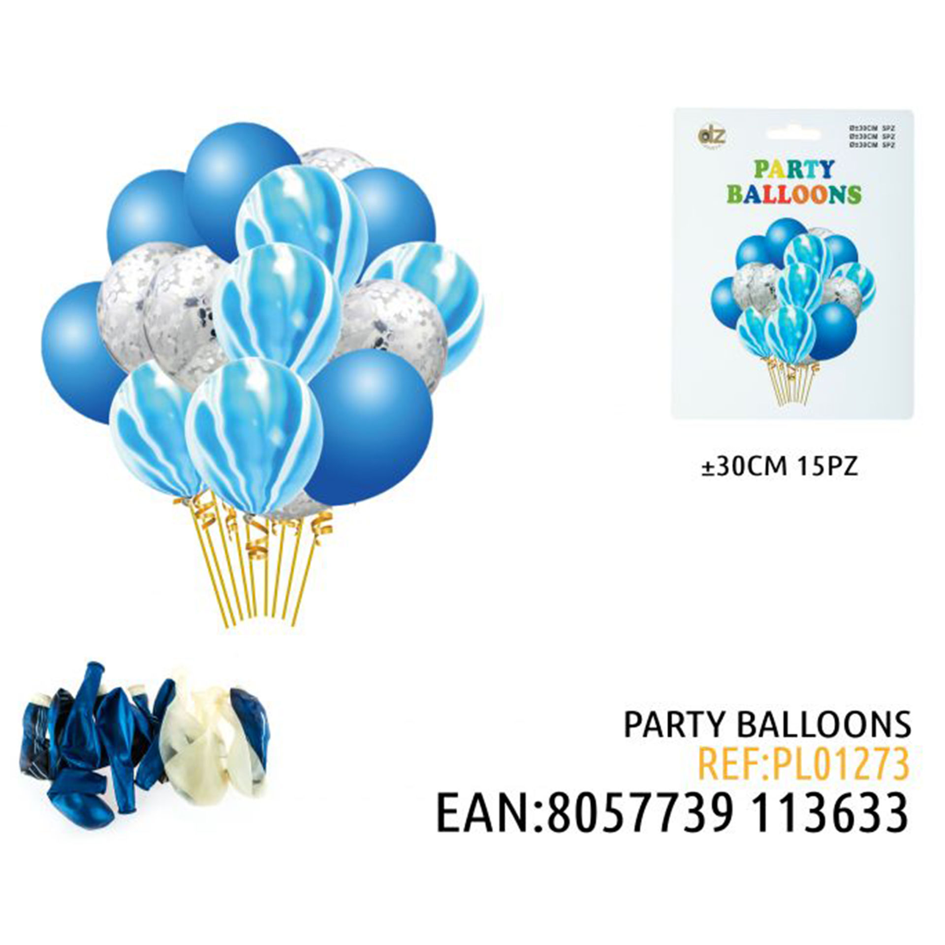 PARTY BALLOONS 30CM 15PZDz