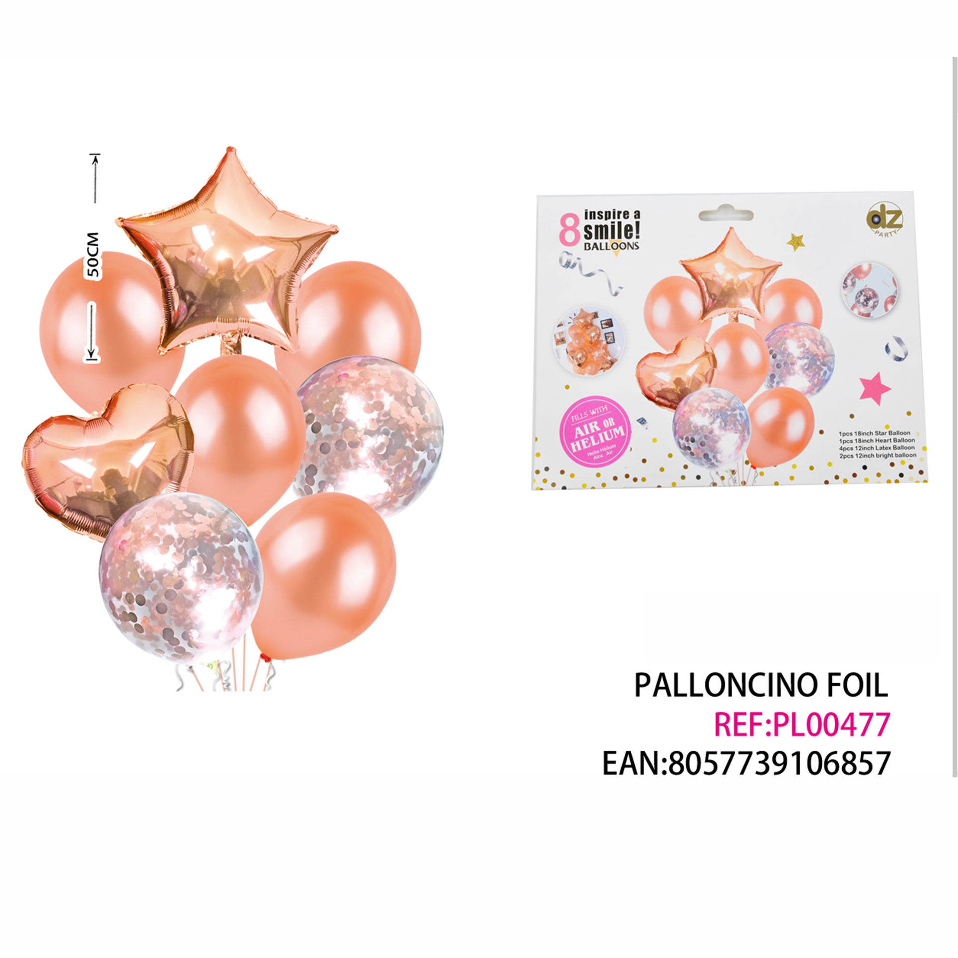 SET 8 PALLONCINO PER FESTADz