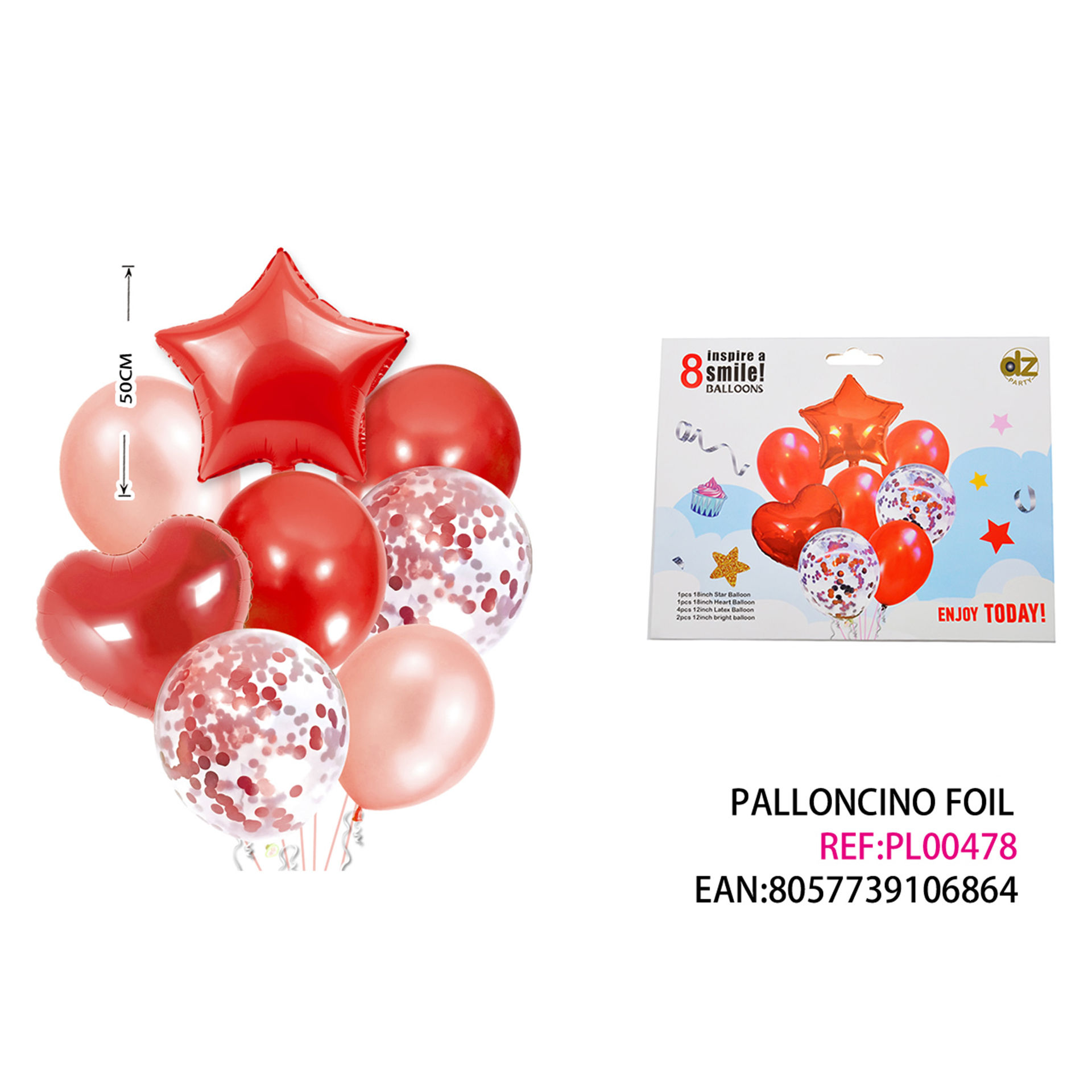 SET 8 PALLONCINO PER FESTADz