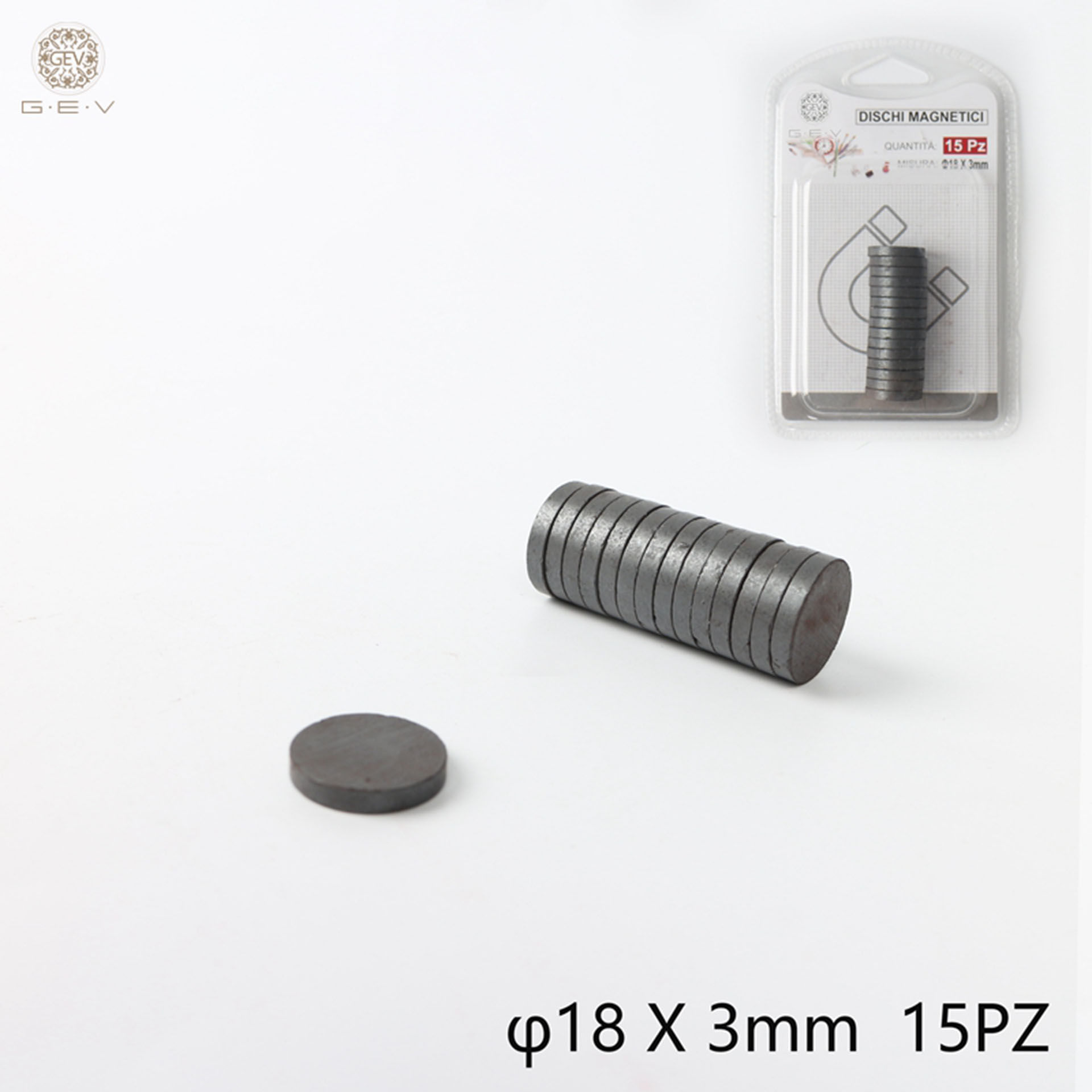 CALAMITA A DISCHI 0.3X1.8CM 15PZGev