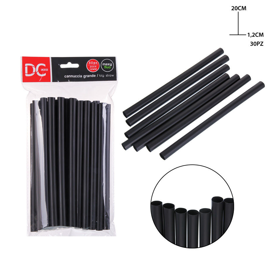 DC CASA CANNUCCIA PLAST. 12X200MM 30PZ NERODc