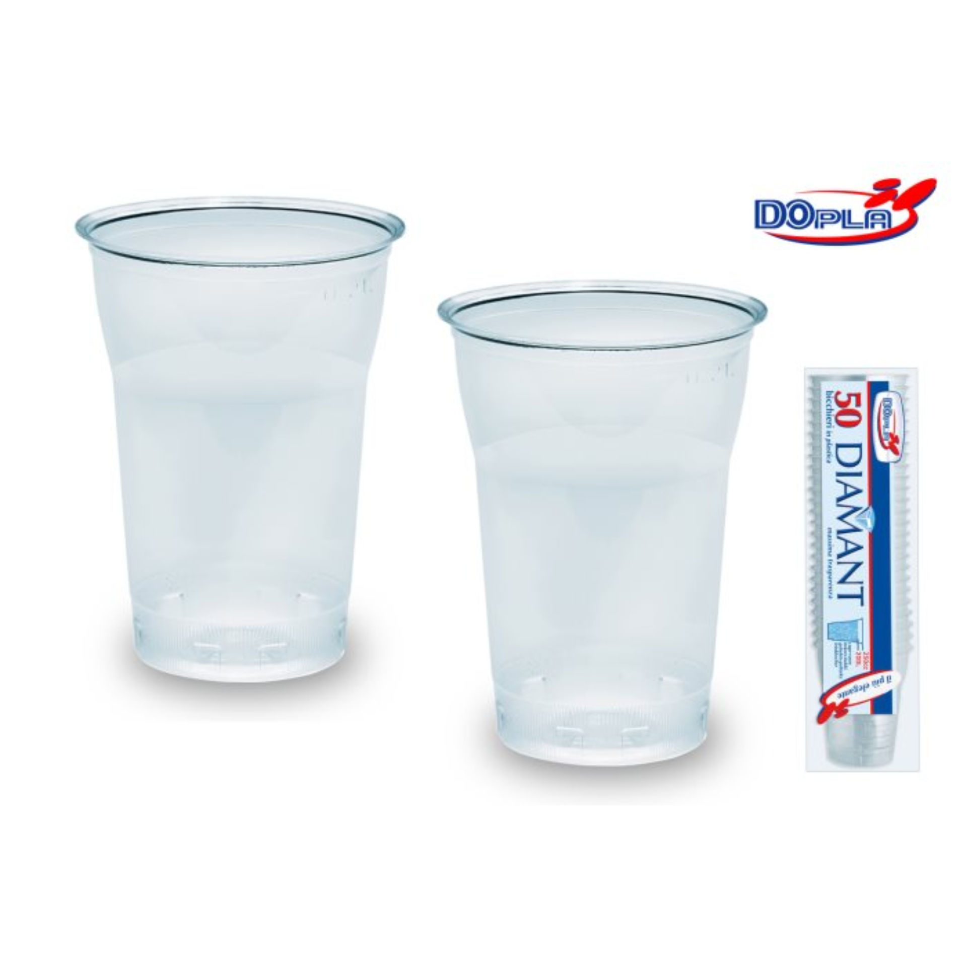 BICCH DIAMANT 350ML (300L) 50PZ TRA DODopla