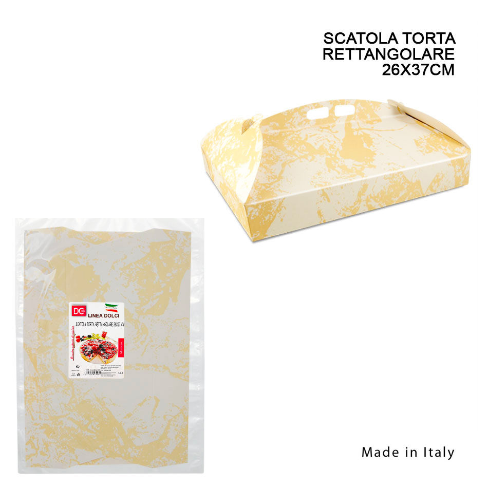 DC CASA SCATOLA TORTA RETTANG. 26X37CMDc