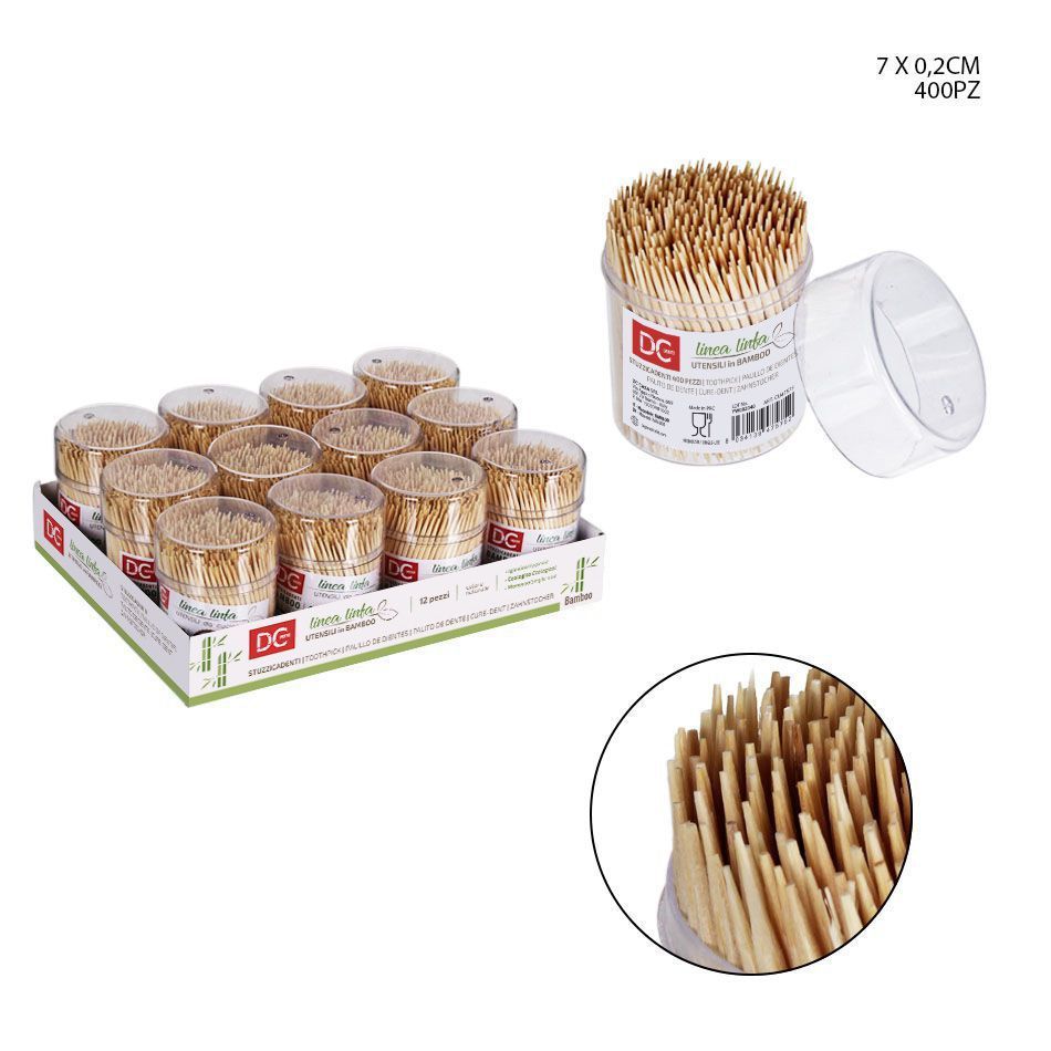 DC CASA STUZZICADENTI BAMBOO 400PZDc
