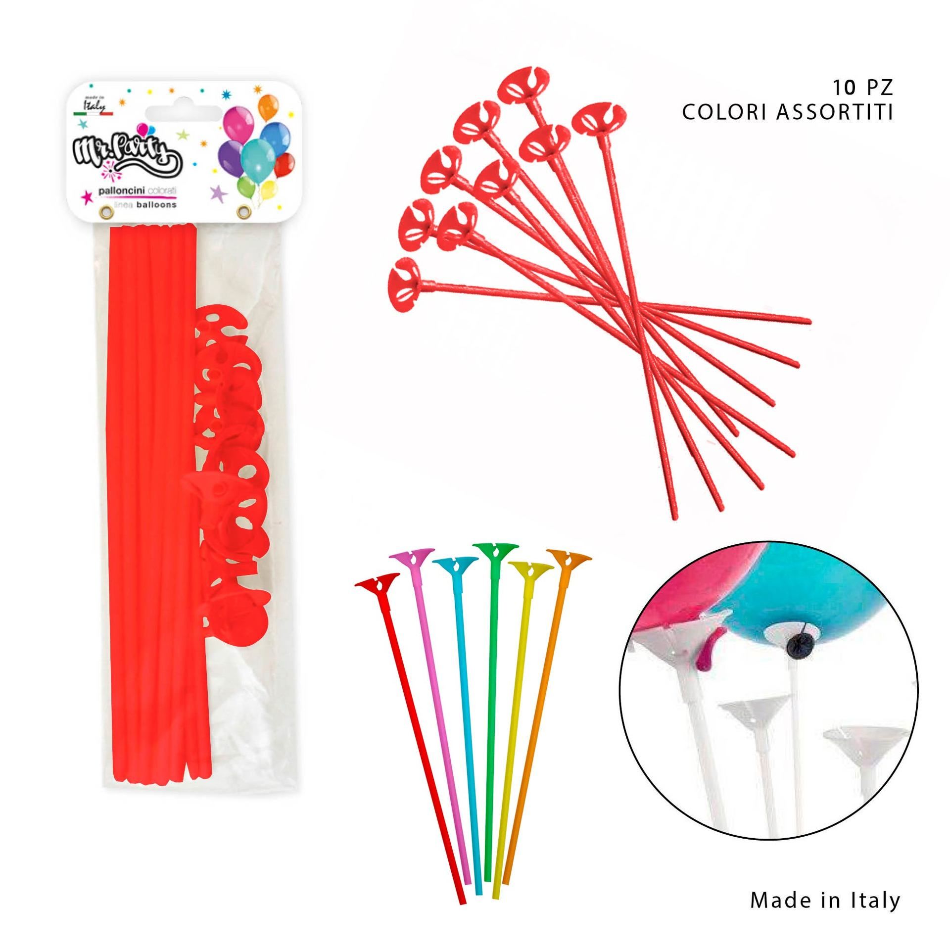 MR.PARTY ASTICELLE C/VALVOLA 10PZDc