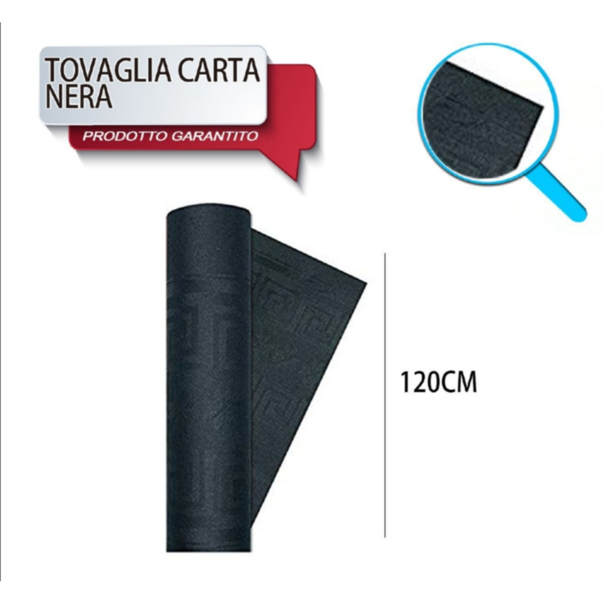 TOVAG CARTA ROTOLO MT 1,20X7 NERO DODopla