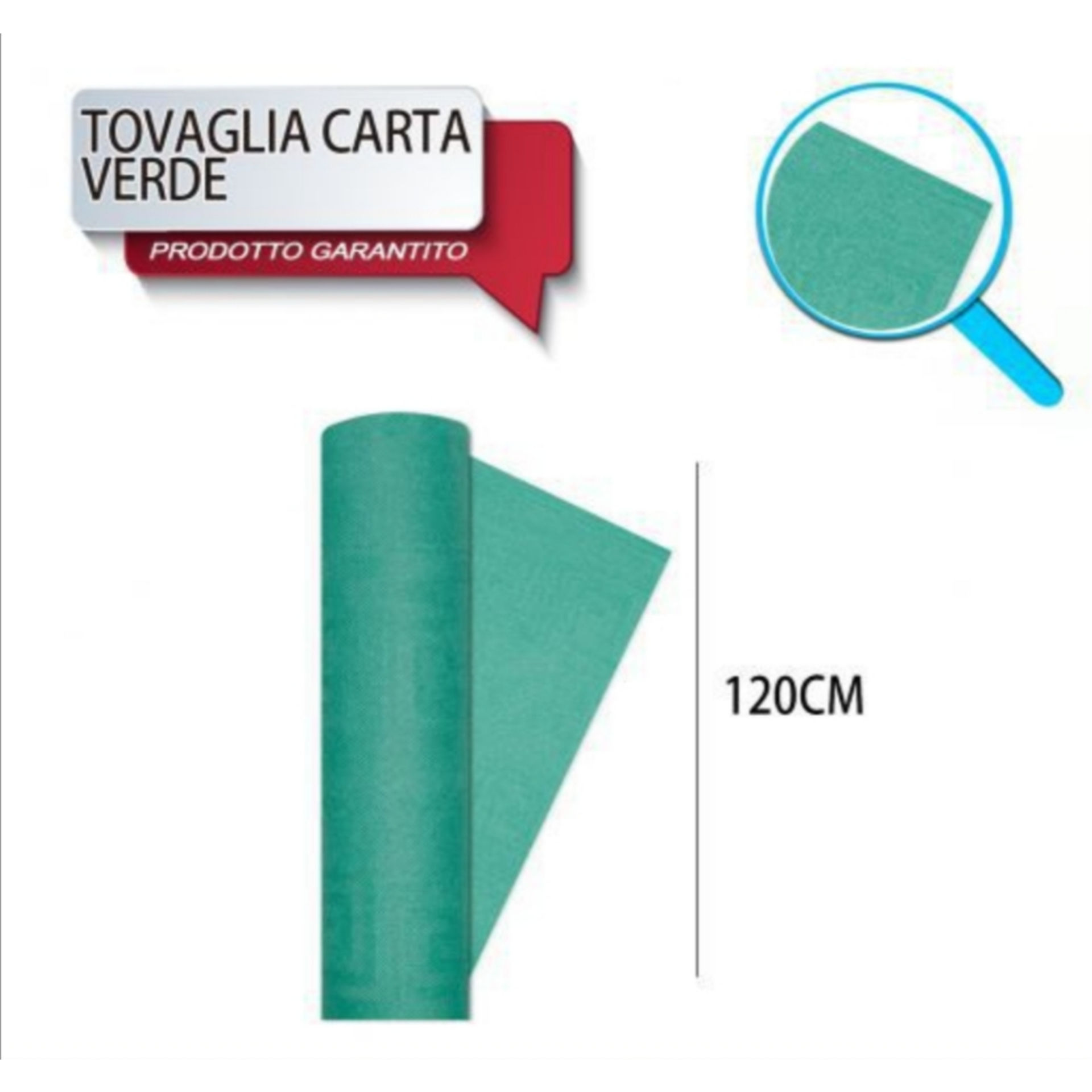TOVAG CARTA ROTOLO MT 1,20X7 VERDE DODopla