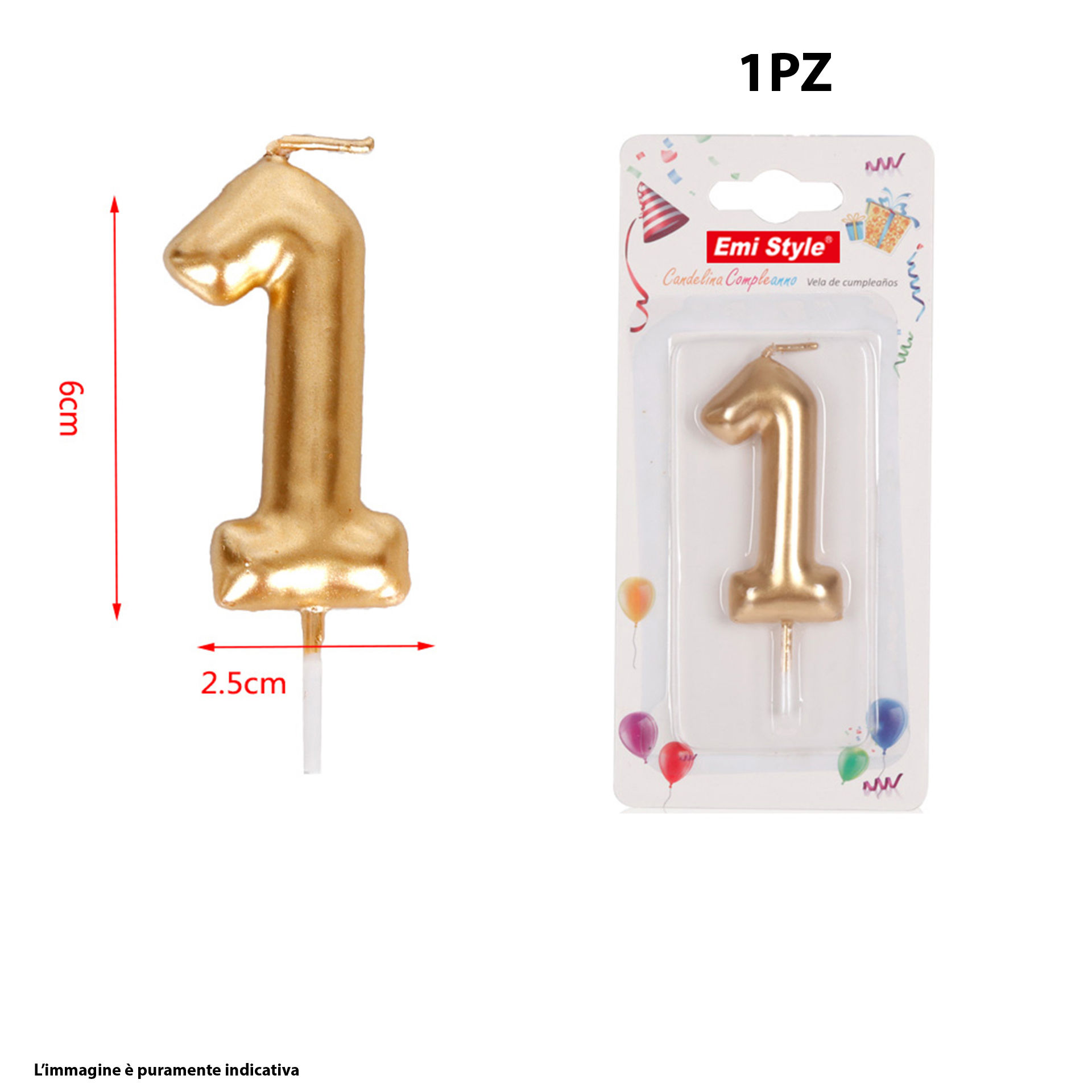 CANDELINA COMPLEANNO #1Emi Style