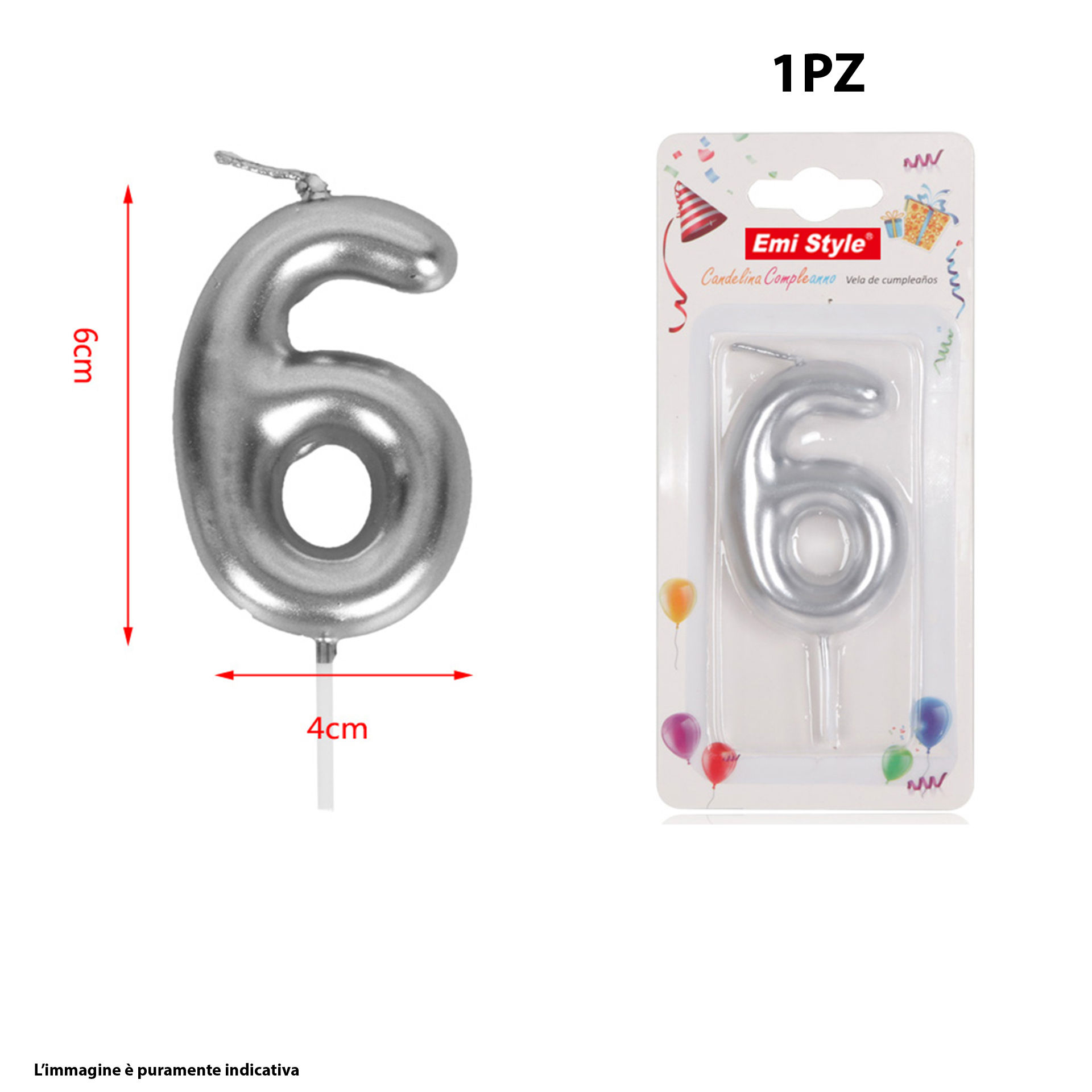 CANDELINA COMPLEANNO #6Emi Style