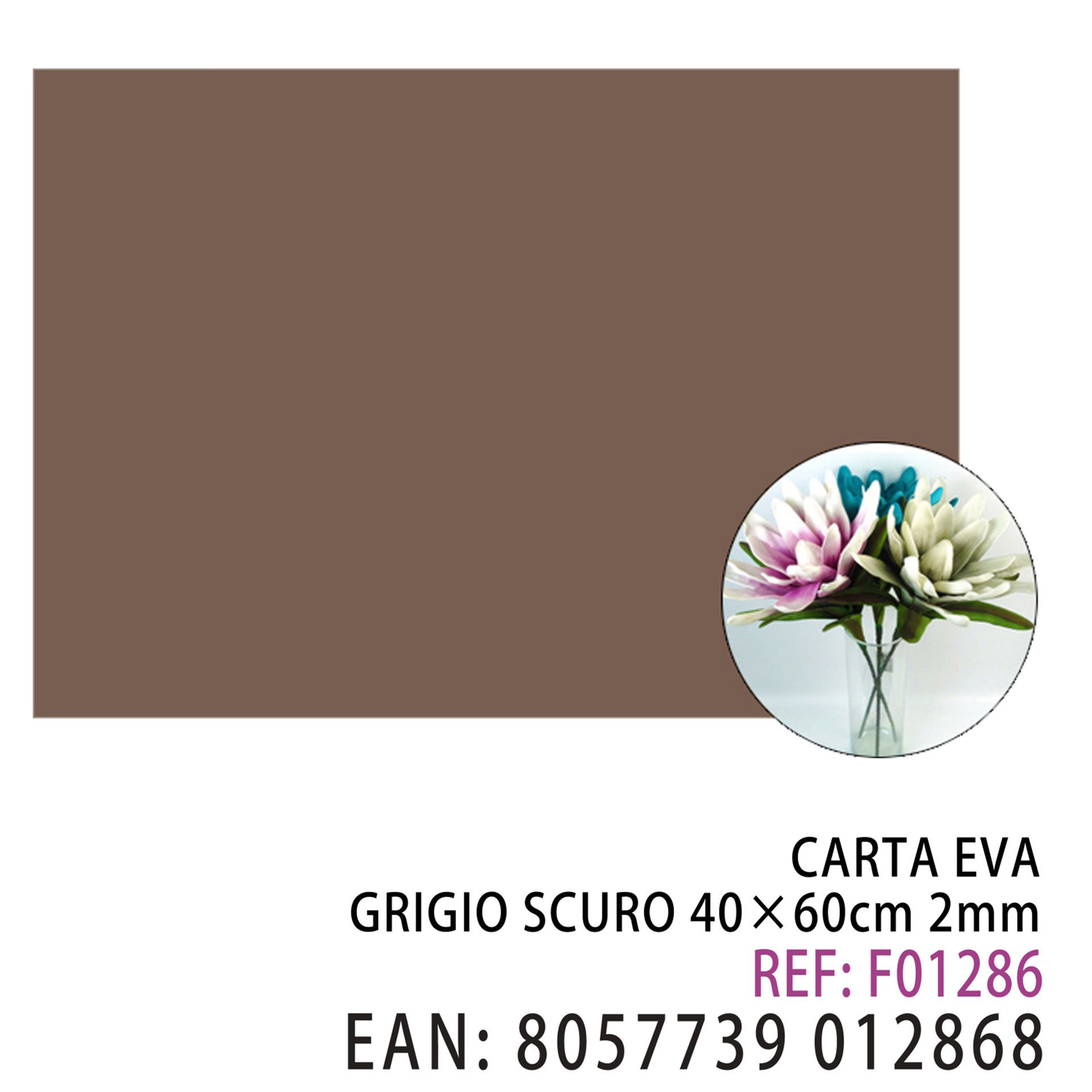 EVA GRIGIO SCURO 40*60CM*2MMDz