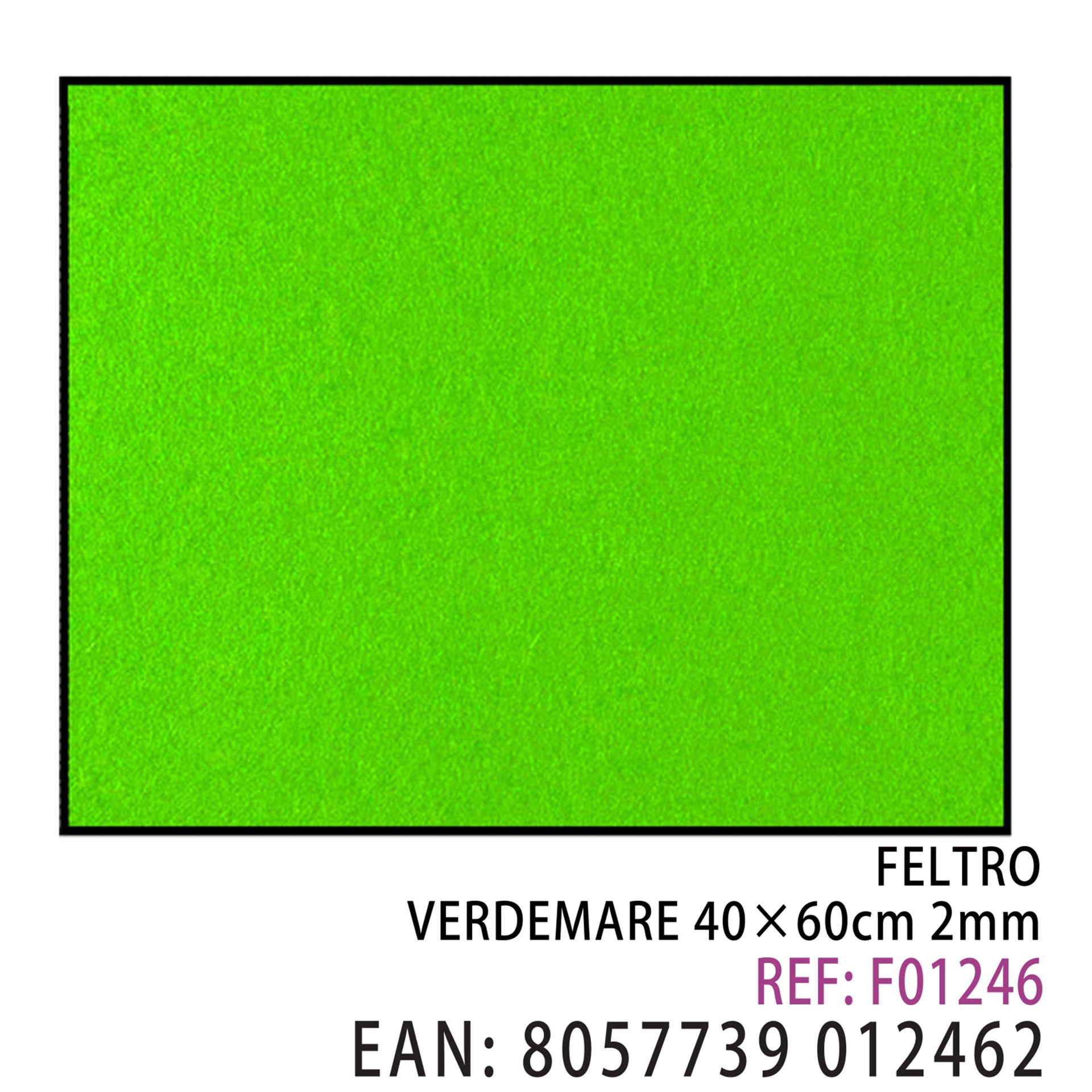 FELTRO VERDE MARE  40 X 60CM X 2MMDz