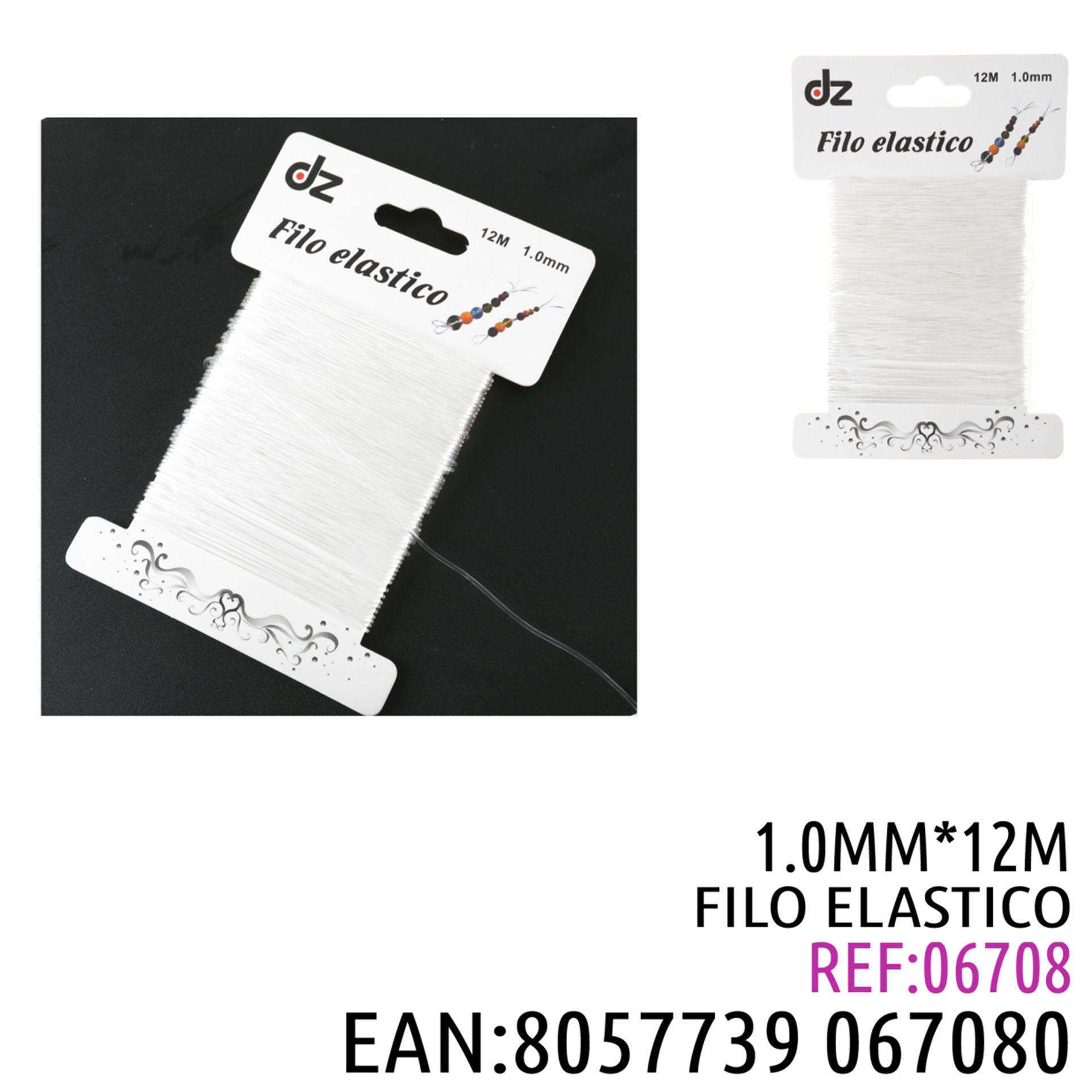 FILO ELASTICO TRASPARENTE 1.0CMDz