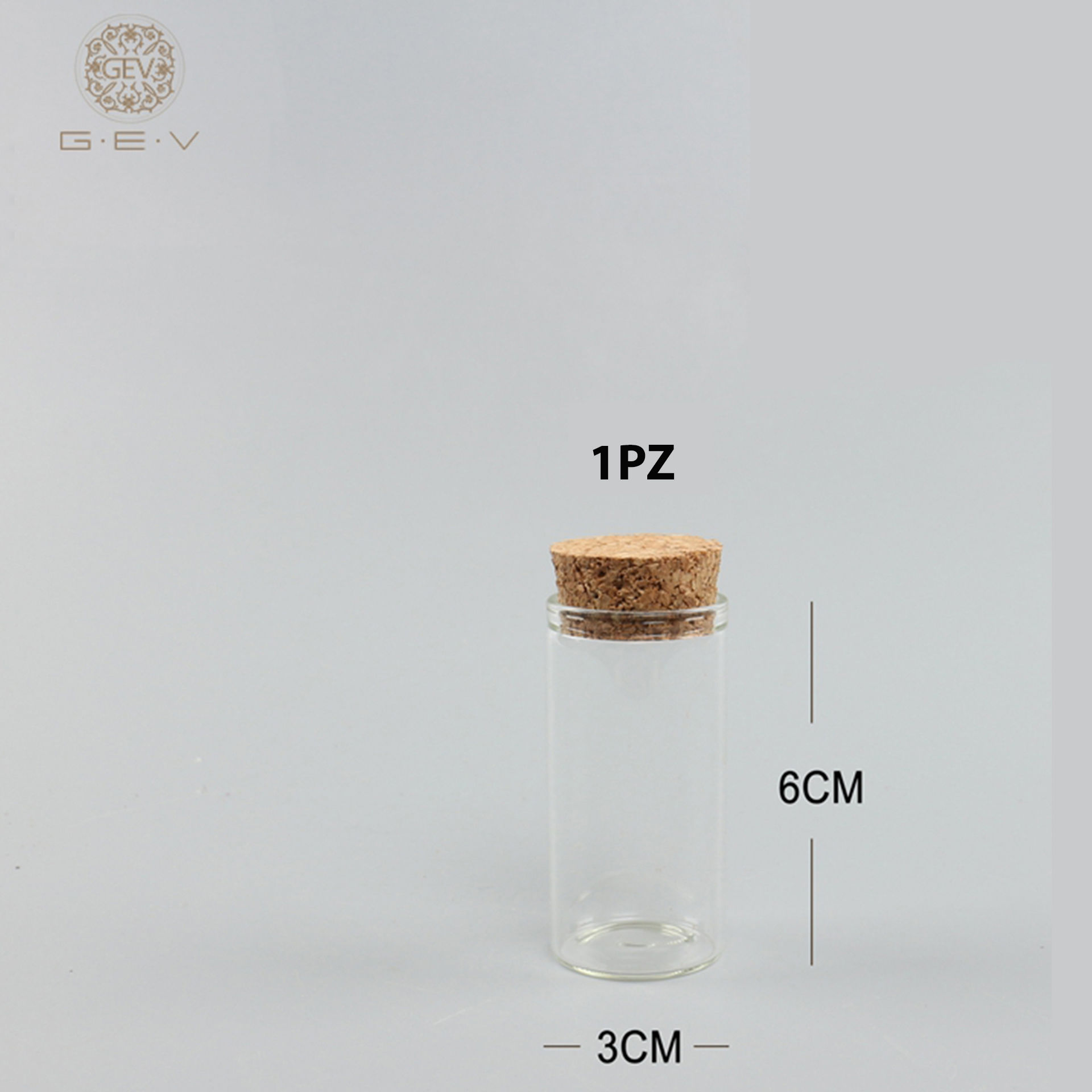 BOTTIGLIA DI VETRO 3X6CMGev