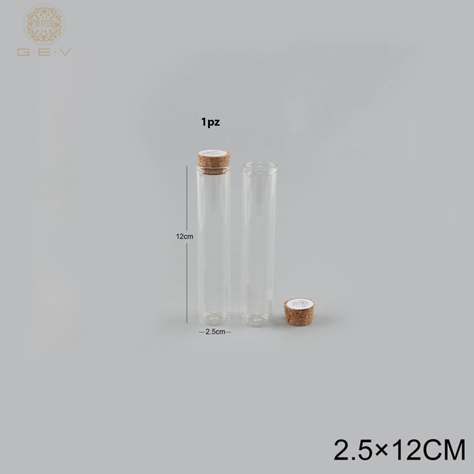 BOTTIGLIA VETRO PICCOLA 12*2.5CMGev