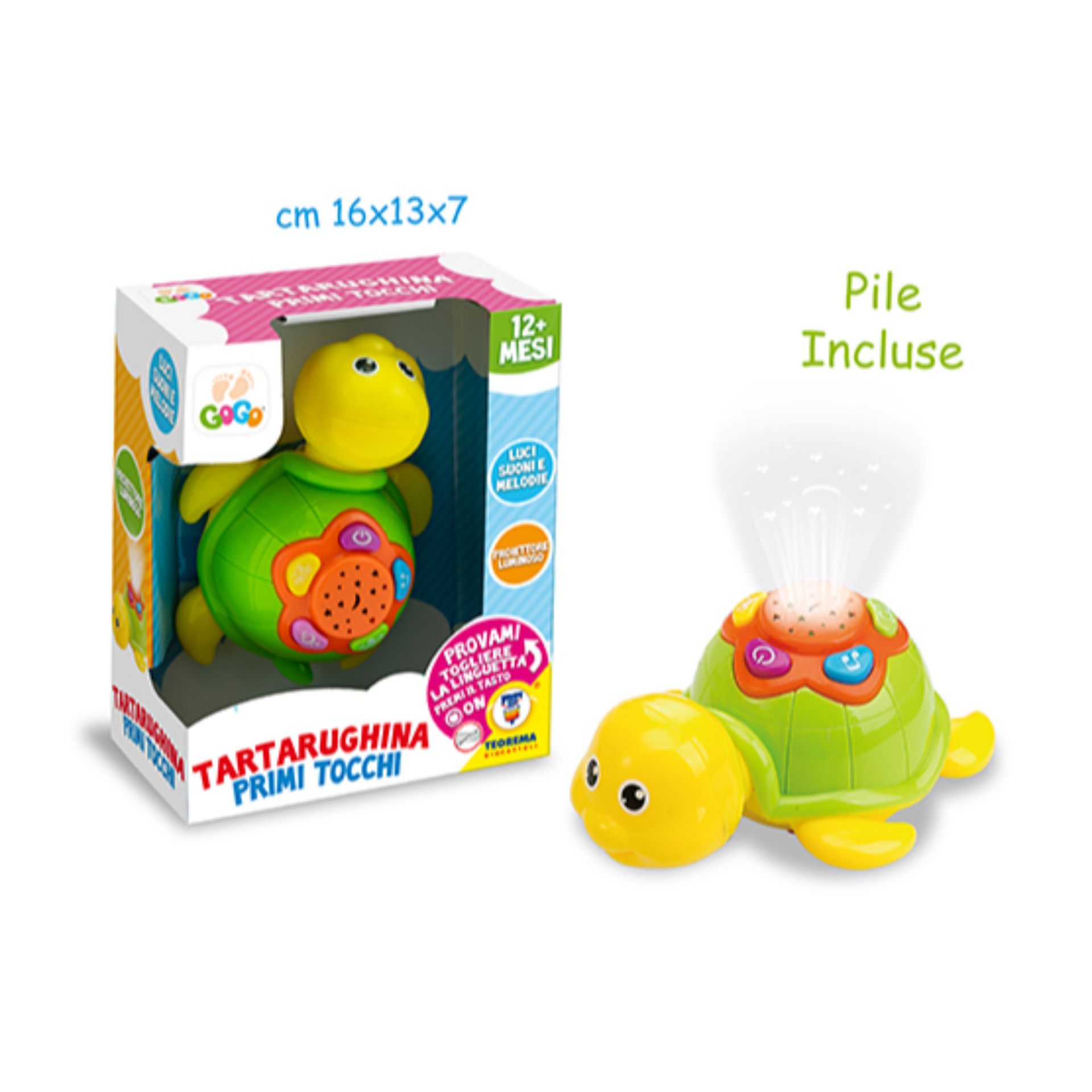 GOGO - TARTARUGA PROIETTORE LUCI E SUONITeorema