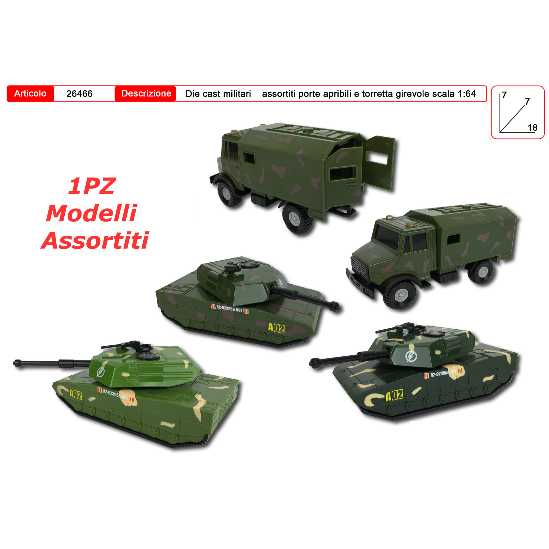 DIE CAST MILITAREToys Garden