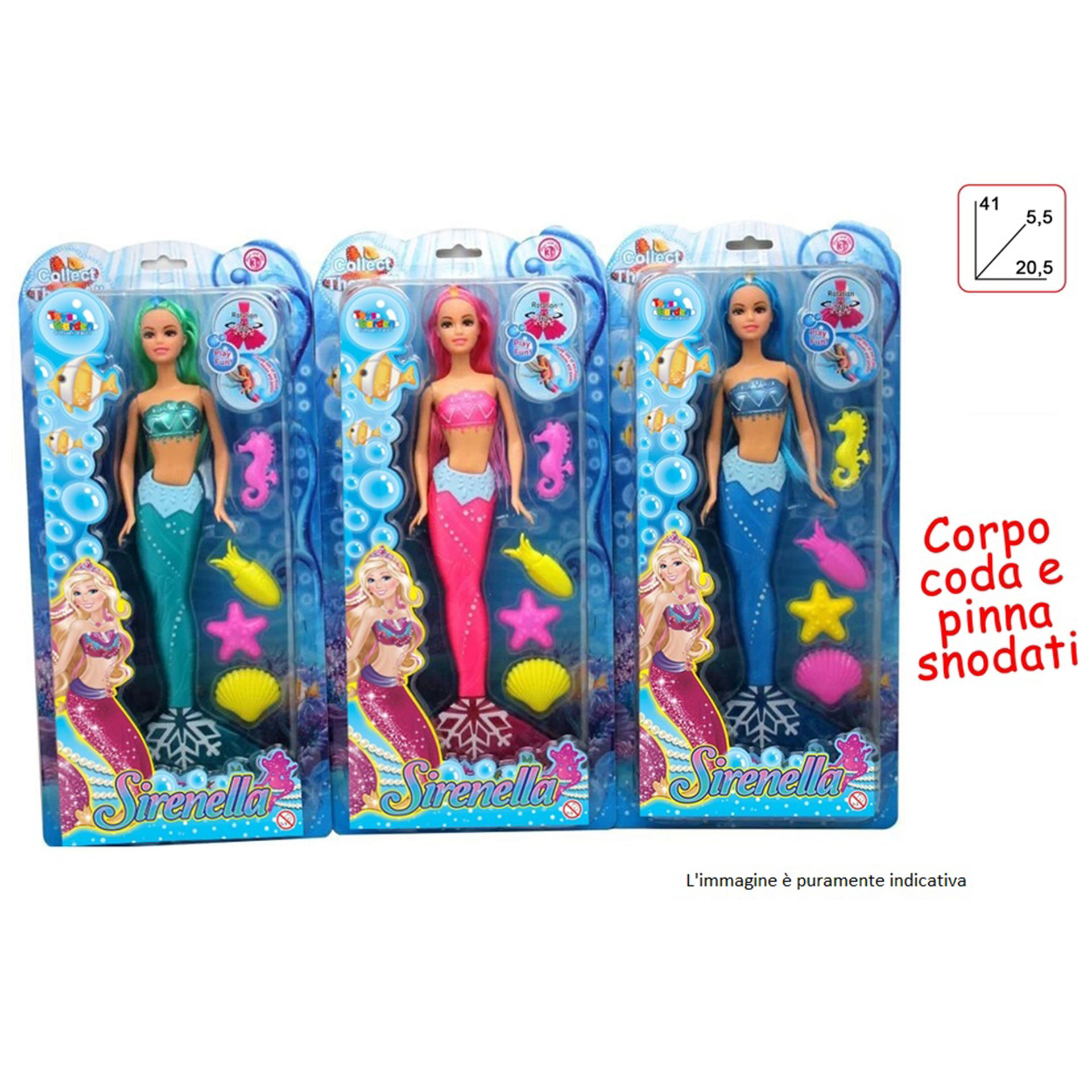 SIRENELLA IN DOPPIO BLISTERToys Garden