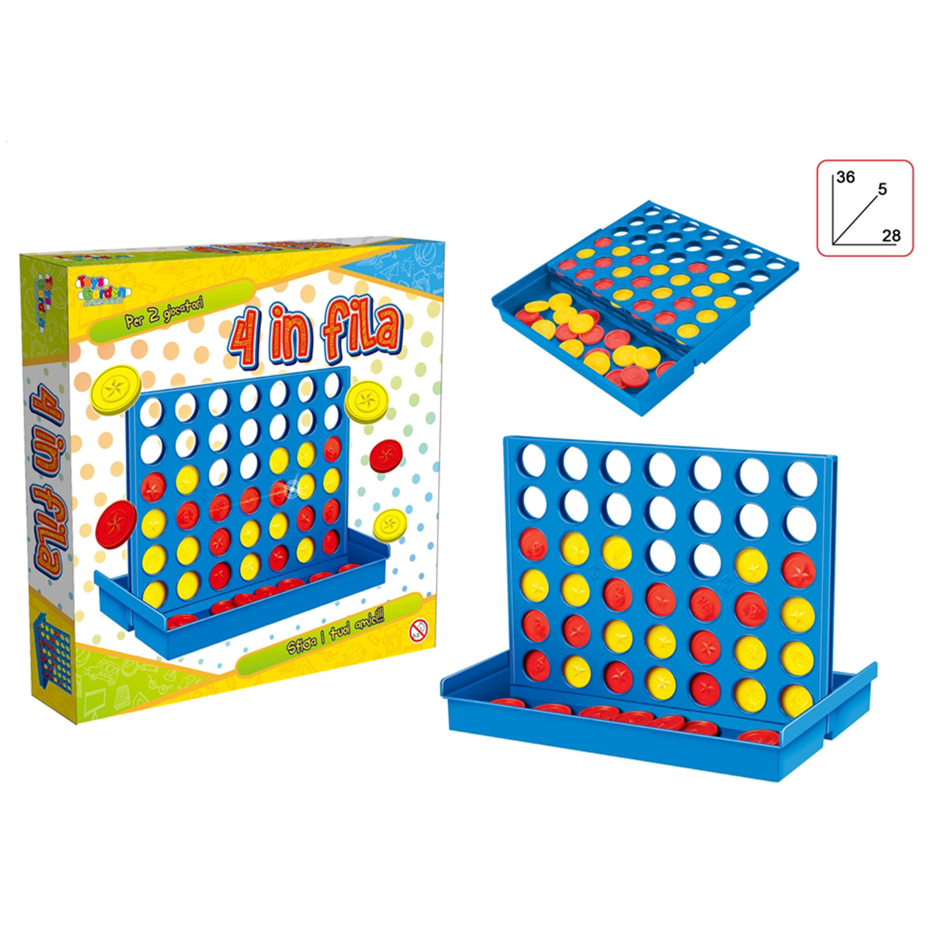 4 IN FILA!Toys Garden