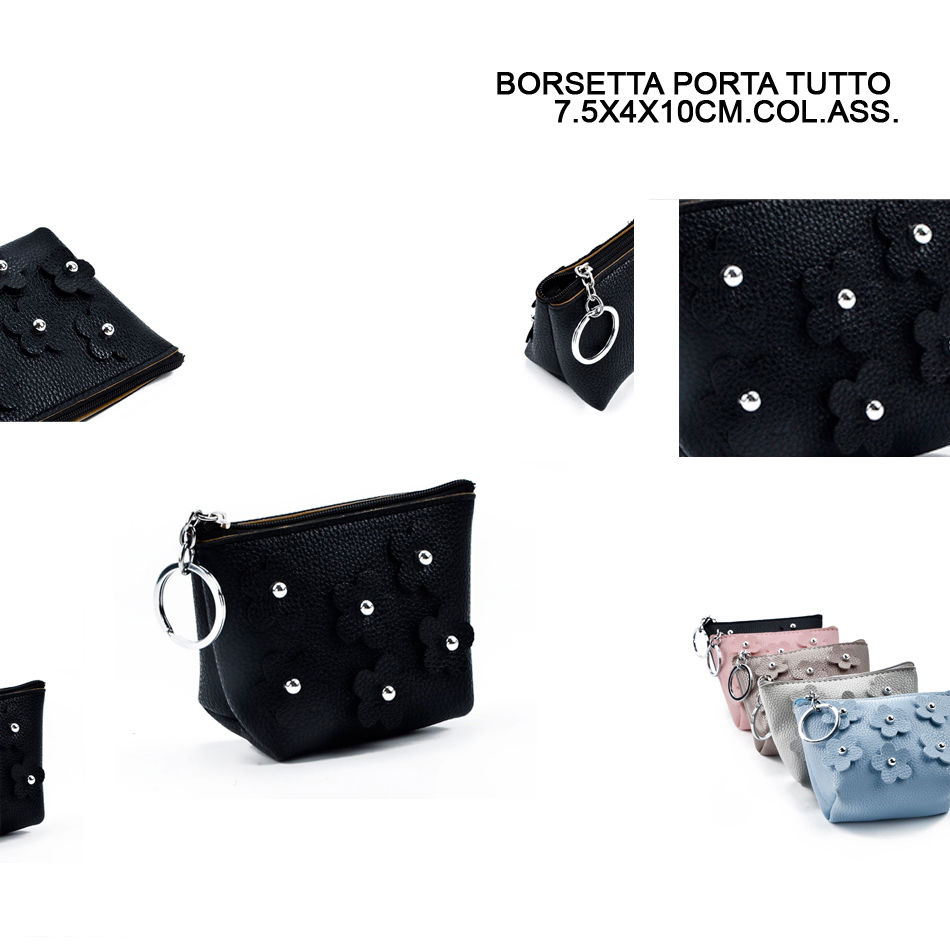 BORSETTA PORTATUTTO 7,5X4X10CM FIORI ASS.Melissa