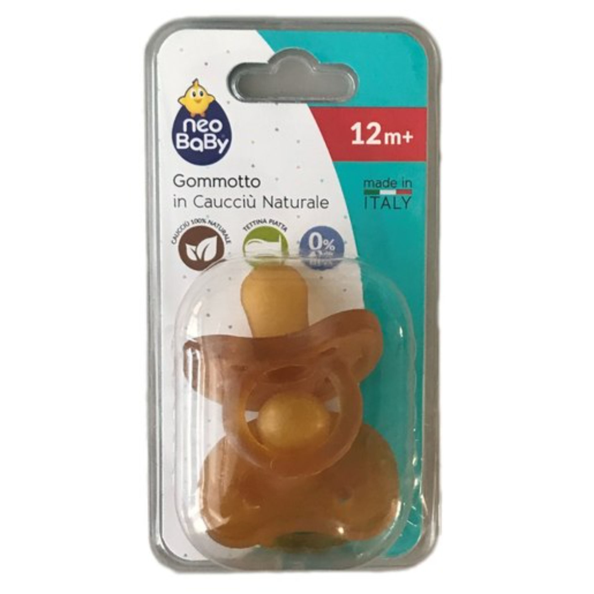 NEO BABY GOMMOTTO TETTINA PIATTA CAUCCIU  MAXI 2 PZNeo Baby