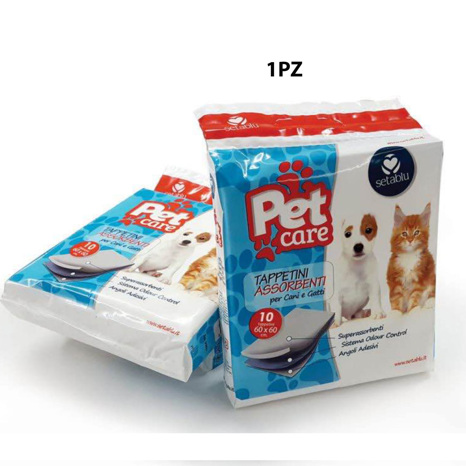 TAPPETINI ASSORB. PET 10PZ 60X60Setablu