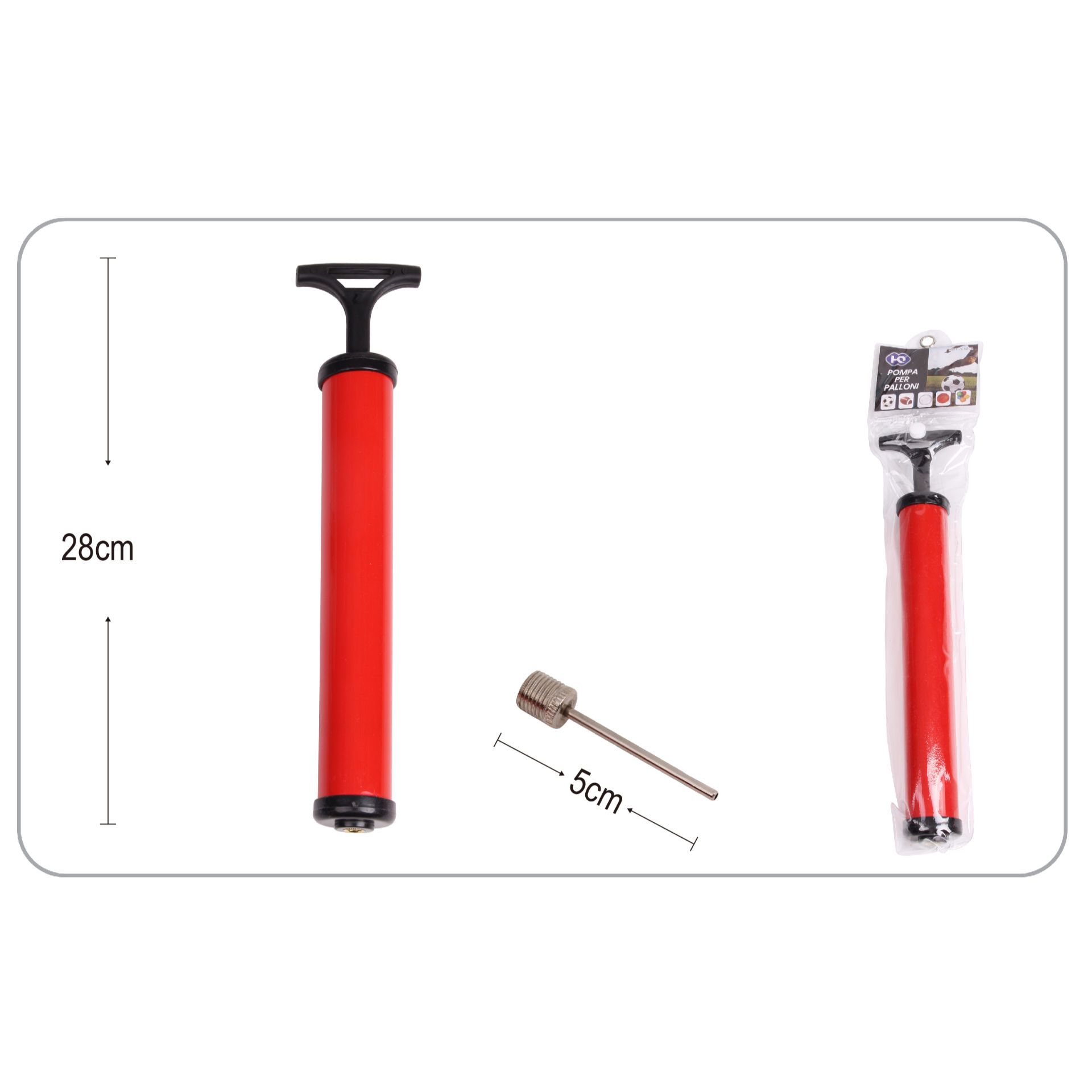 POMPA MANUALE PER PALLONI 30CMH&H