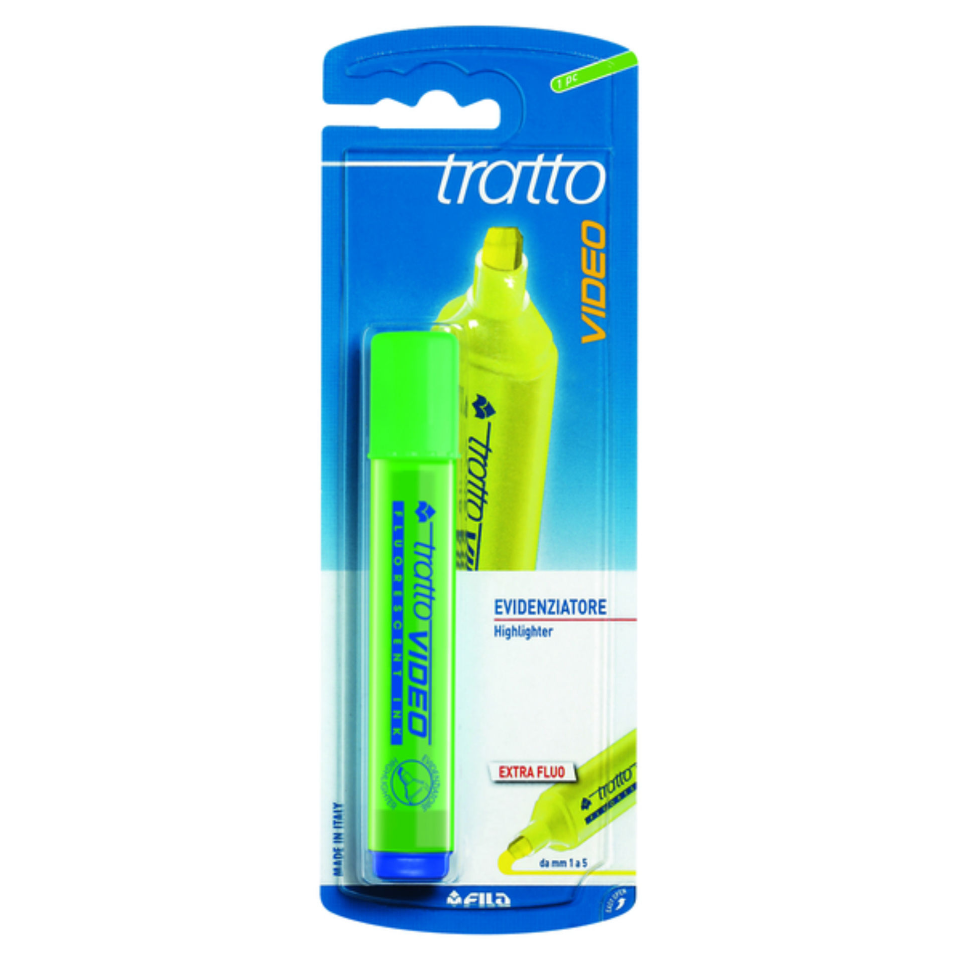 EVIDENZIATORE FILA TRATTO VIDEO VERDEFila