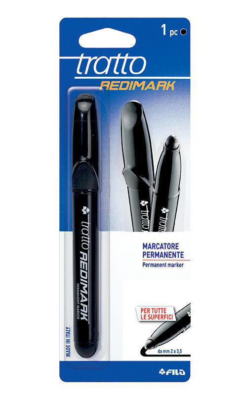 FILA MARCATORE TRATTO REDIMARK P.TONDA NEROFila