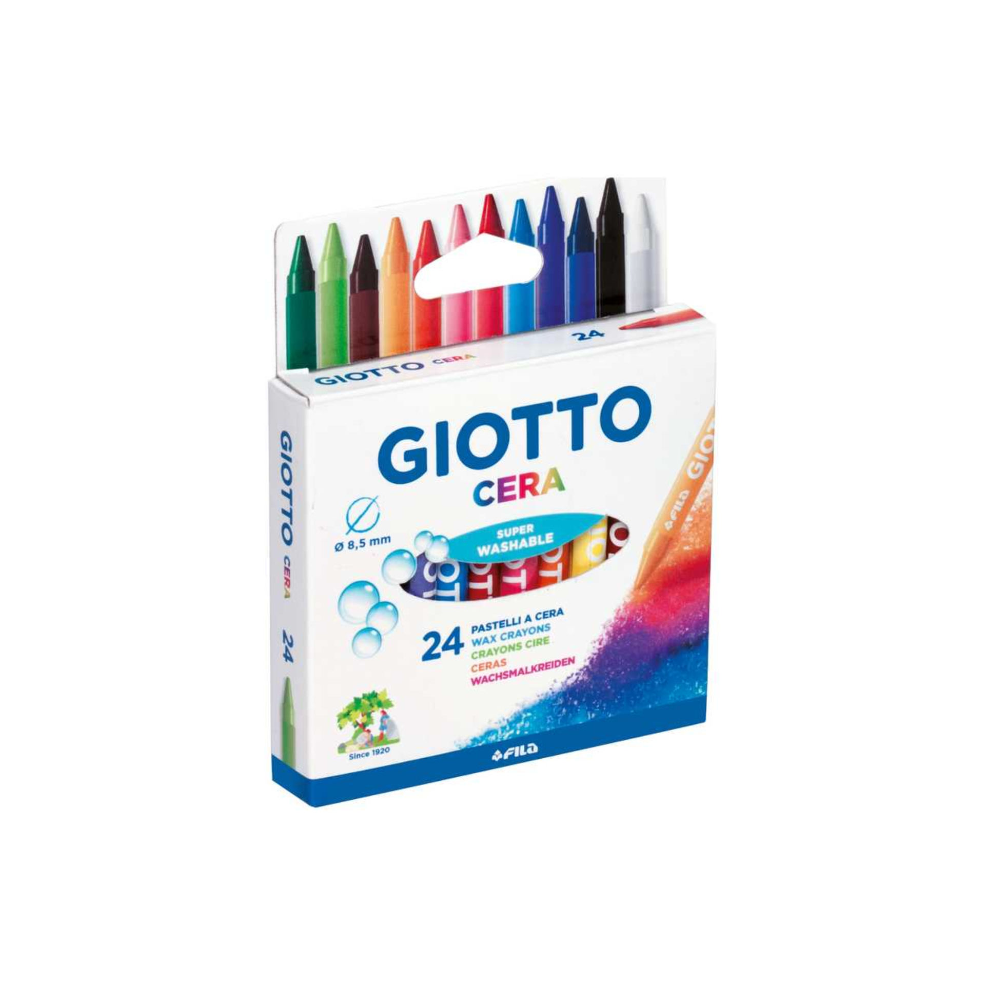 PASTELLO CERA GIOTTO SCATOLA 24 COLORIGiotto