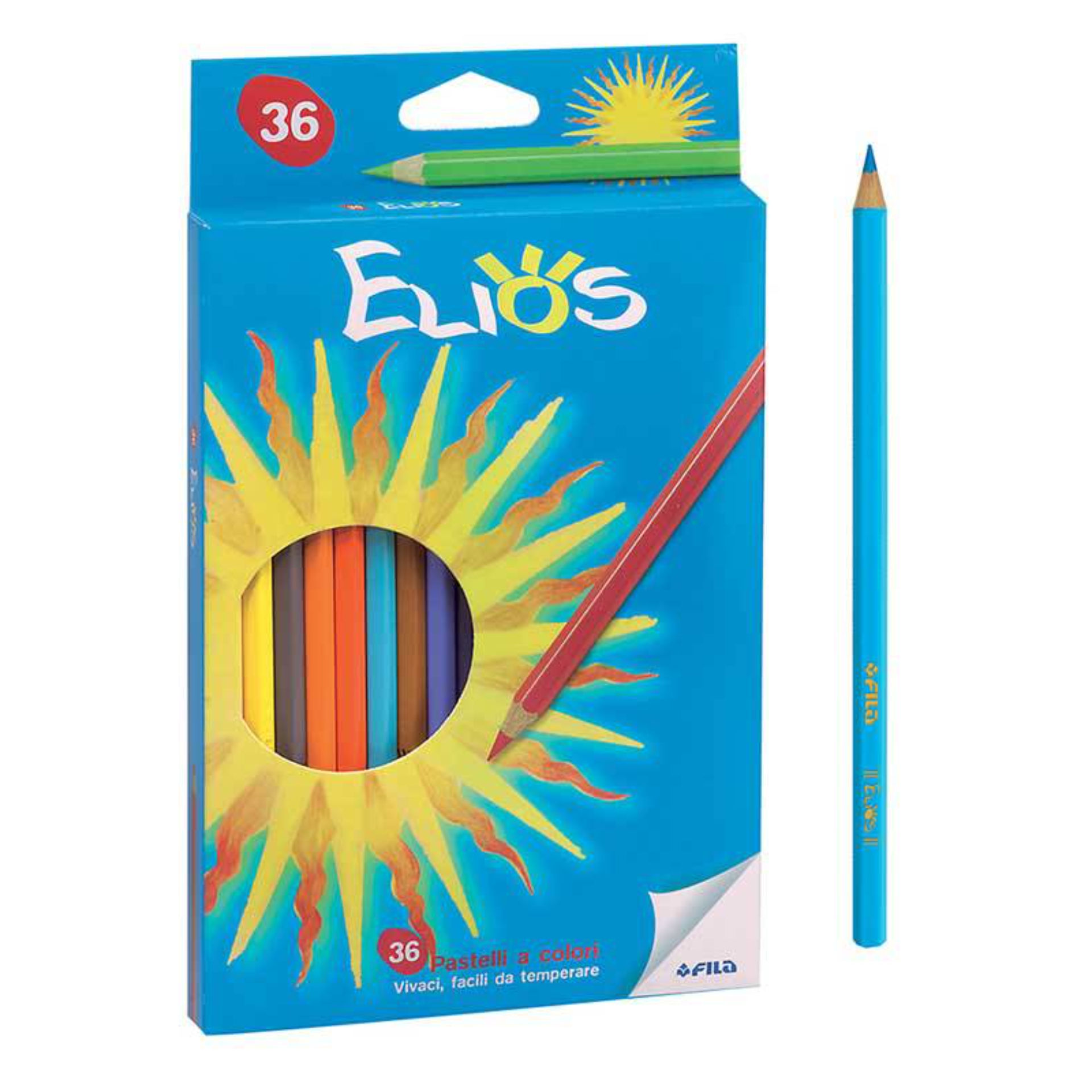 FILA MATITA PASTELLO ELIOS SCATOLA 36 COLORIFila