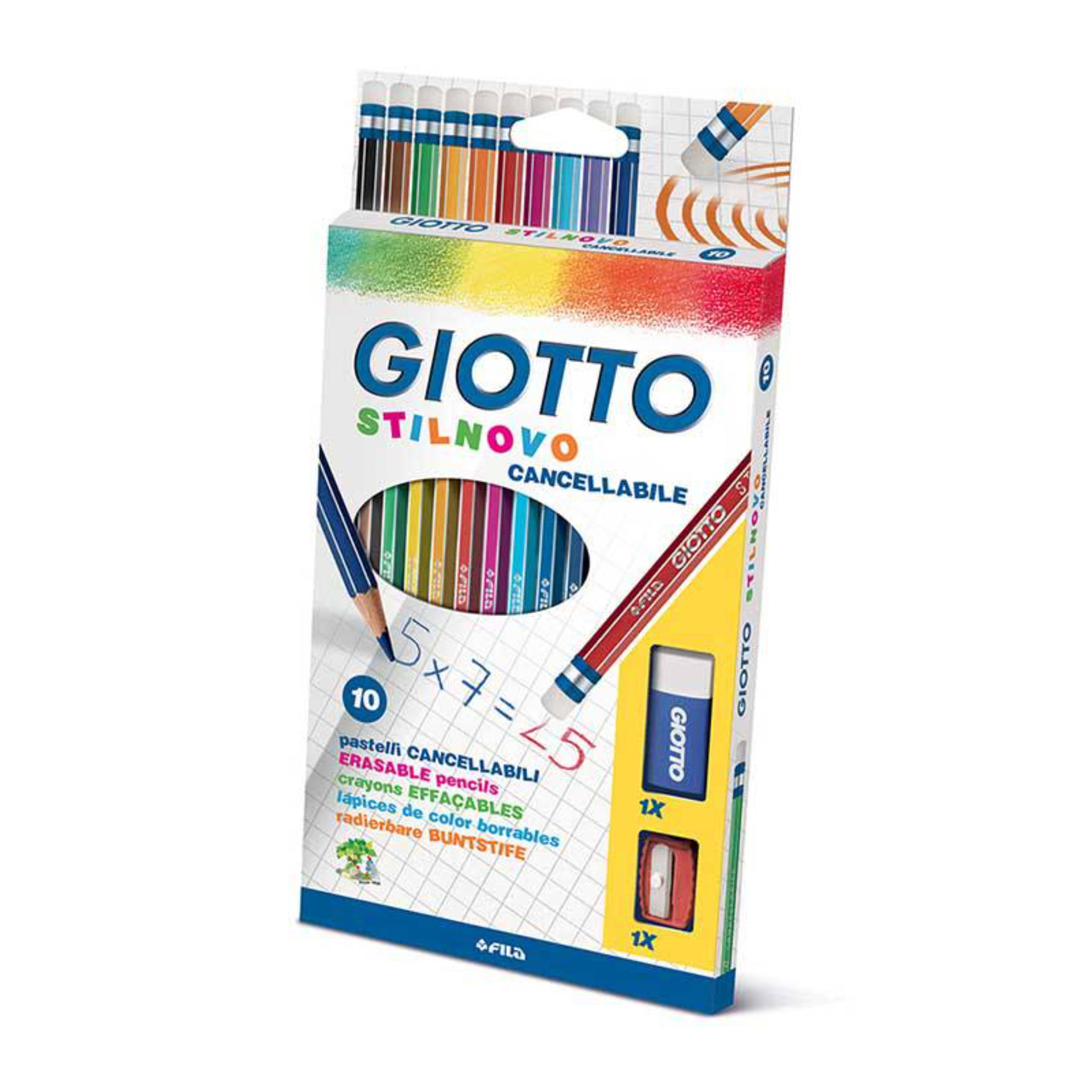 GIOTTO MATITA PASTELLO STILNOVO CANCELLABILE SCAT.10 COL.Giotto