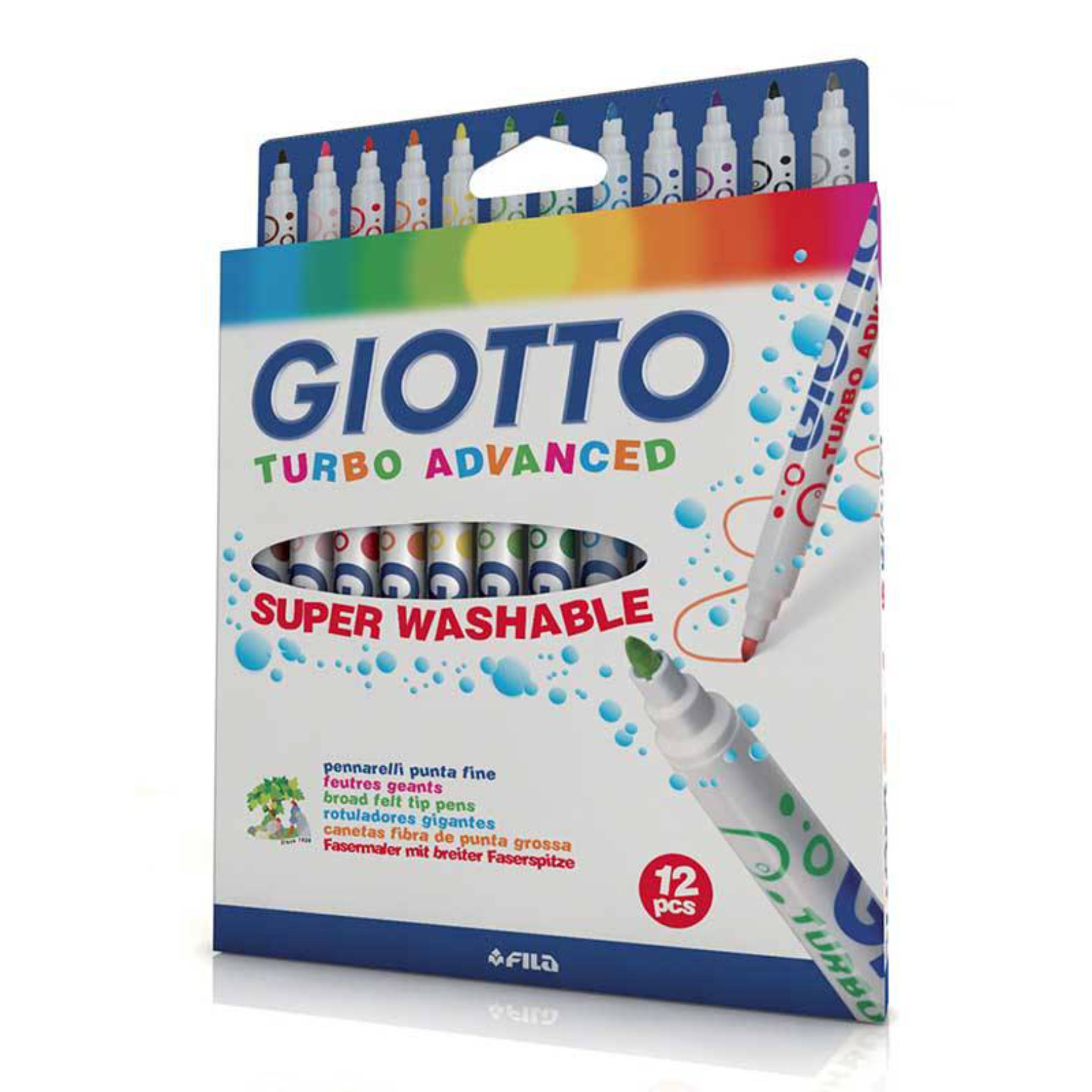GIOTTO PENNARELLO TURBO ADVANCED SCATOLA 12 COLORIGiotto