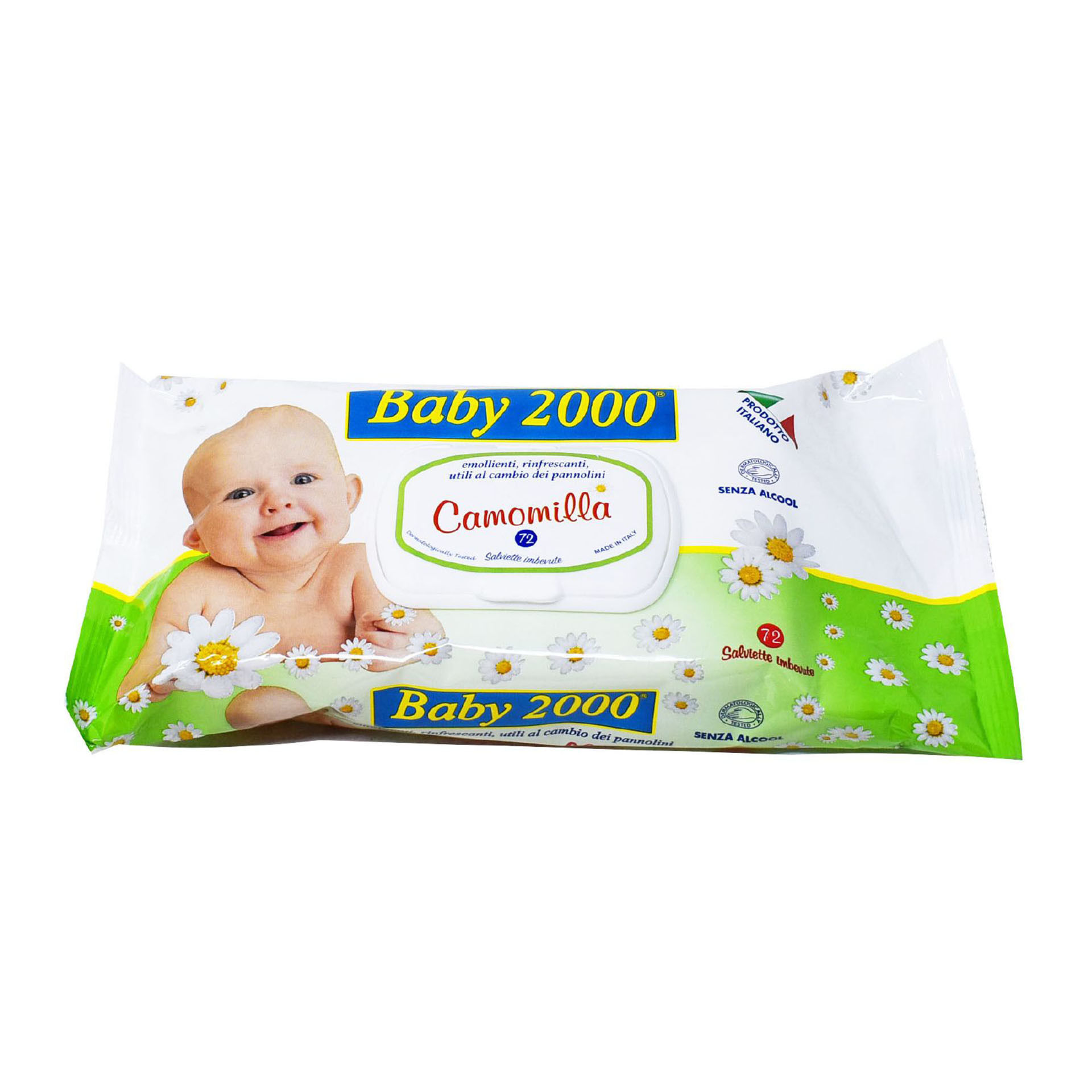 SALVIETTE BABY 2000  POPUP 72 CAMOMILLA